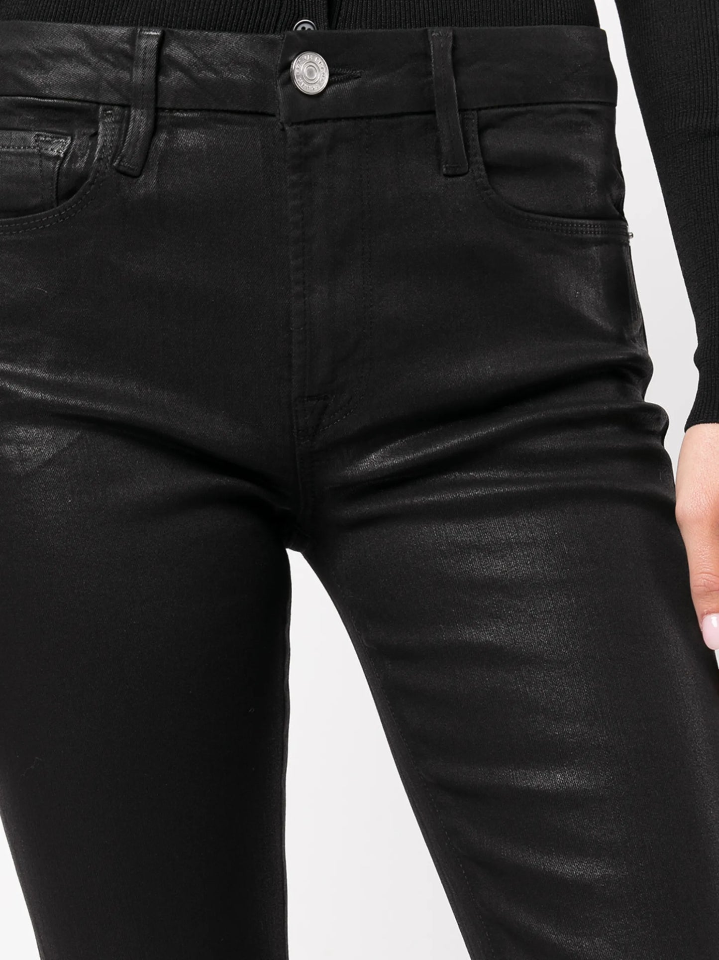 Le Mini Boot coated trousers