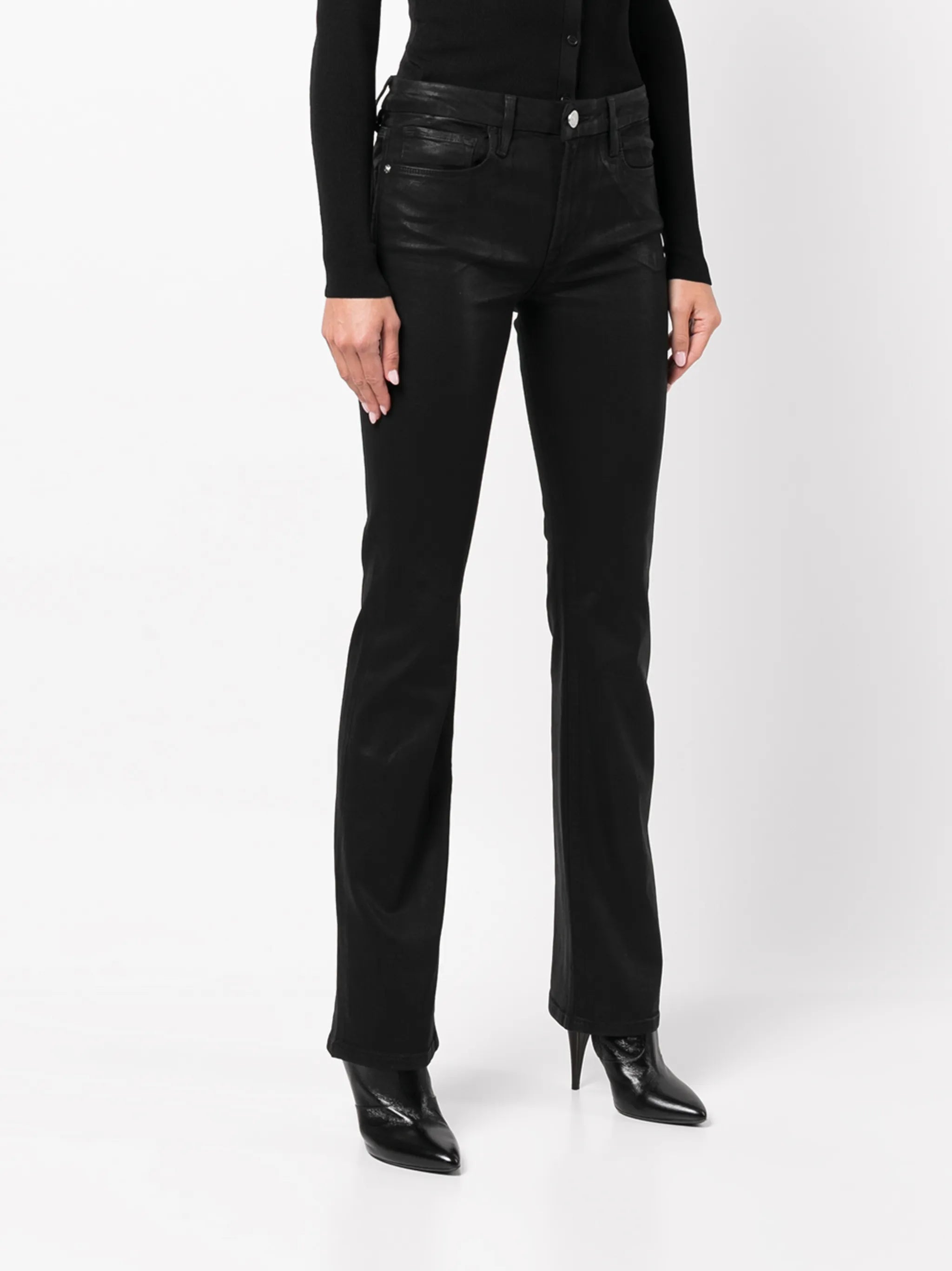 Le Mini Boot coated trousers