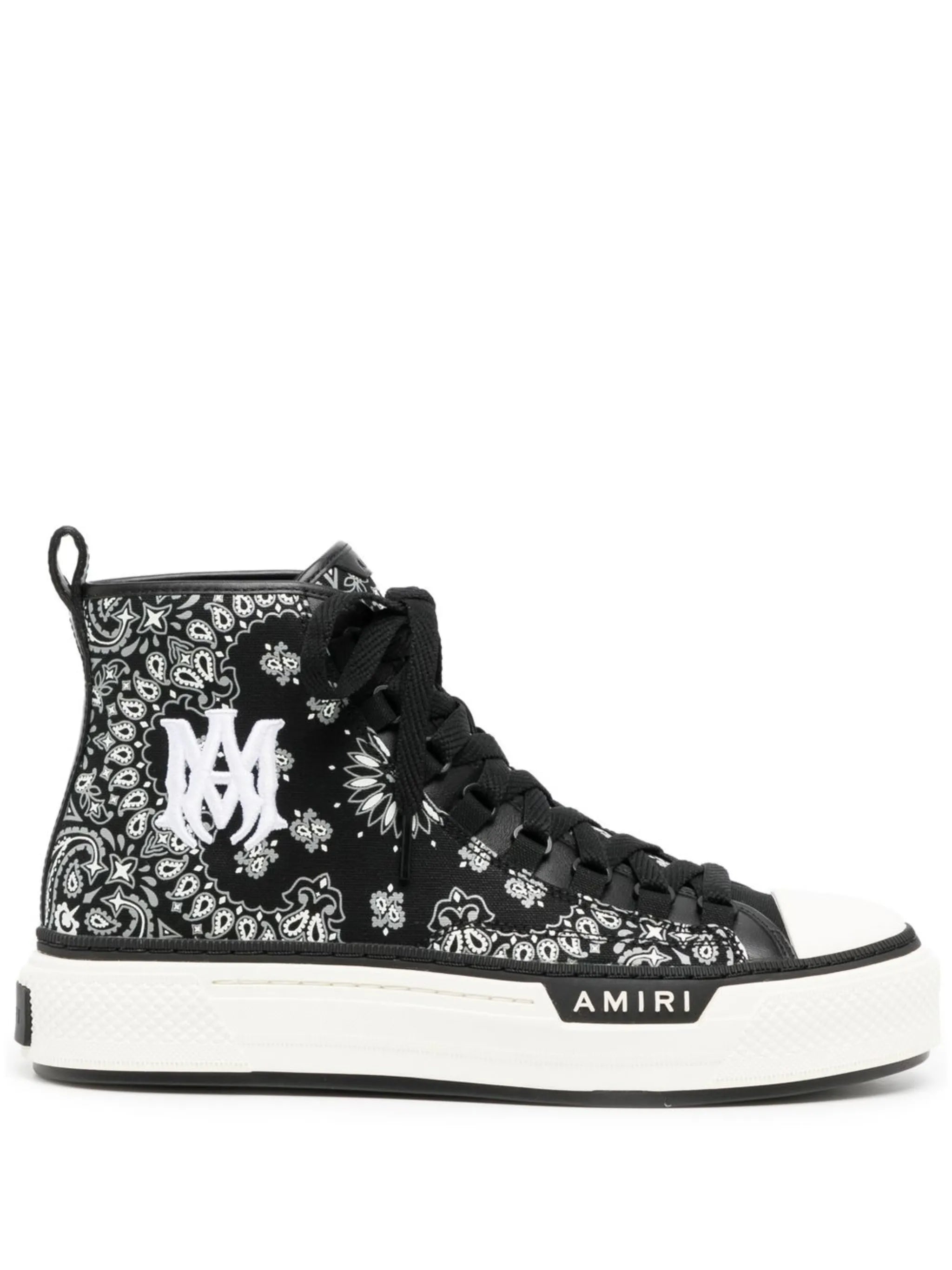 bandana-print high-top sneakers