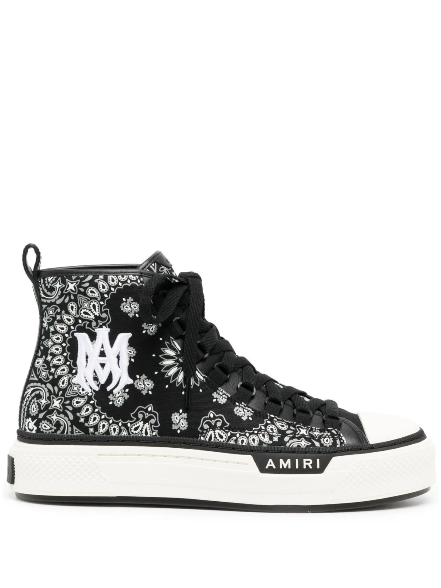 bandana-print high-top sneakers