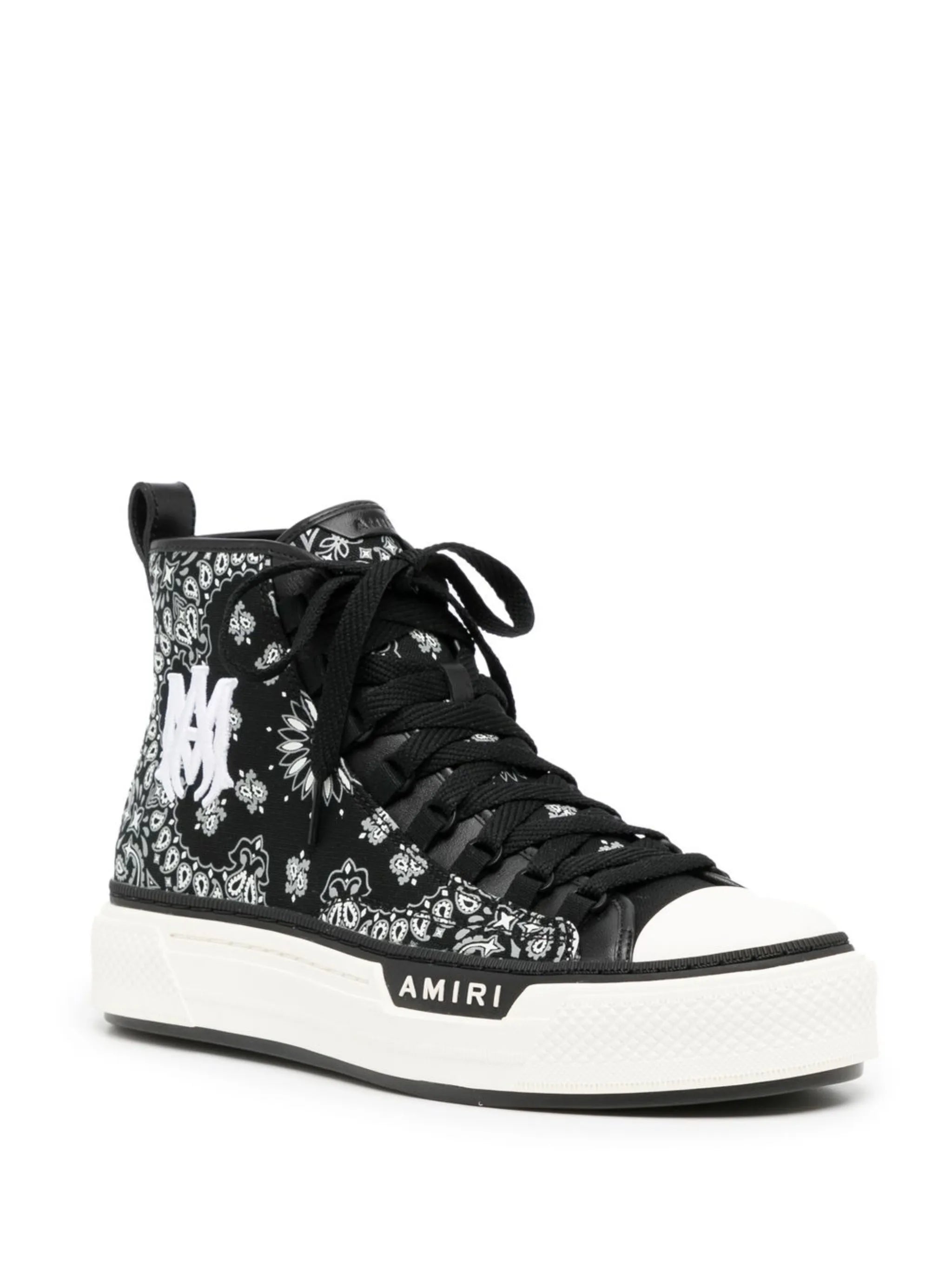 bandana-print high-top sneakers