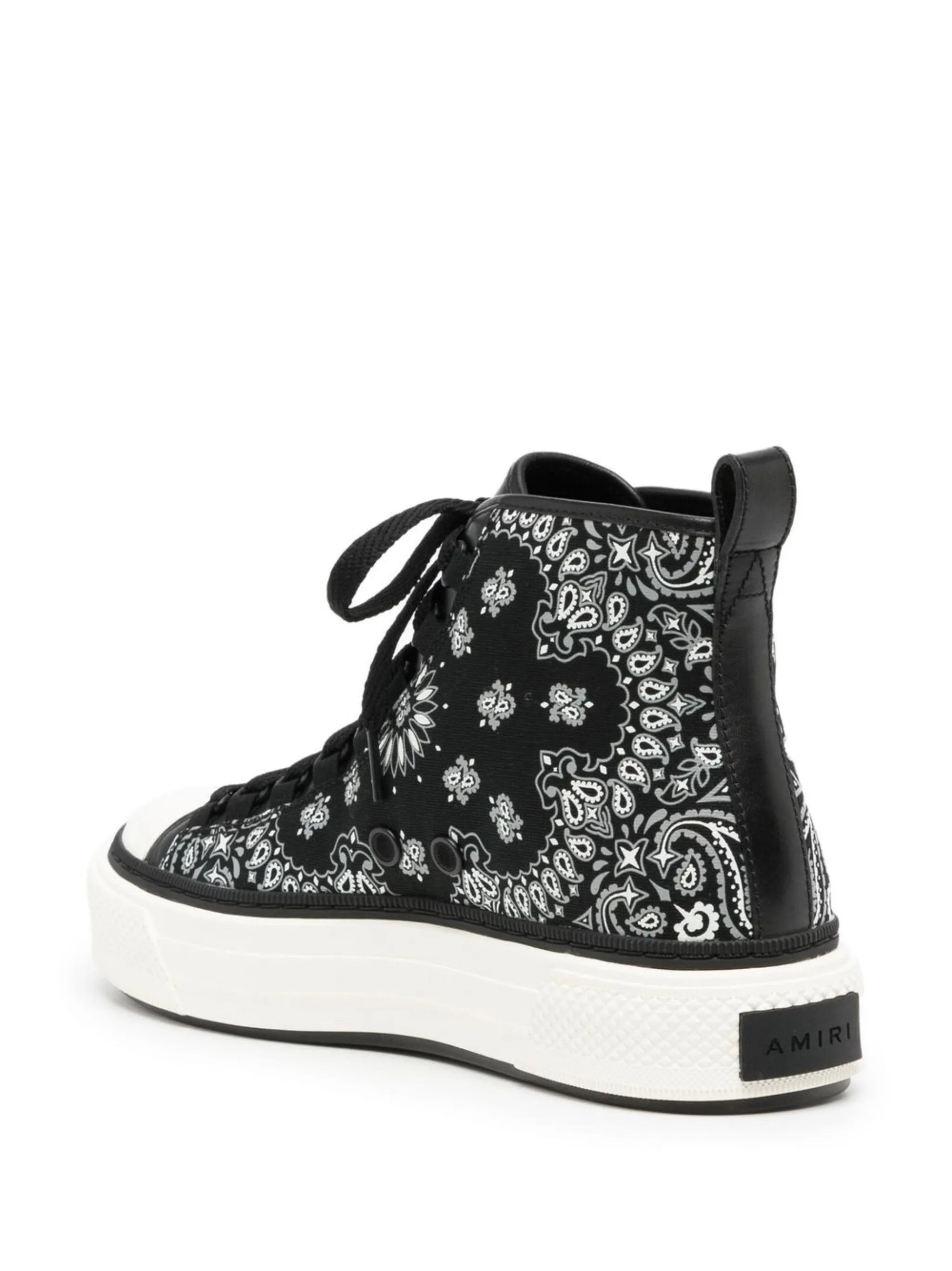 bandana-print high-top sneakers