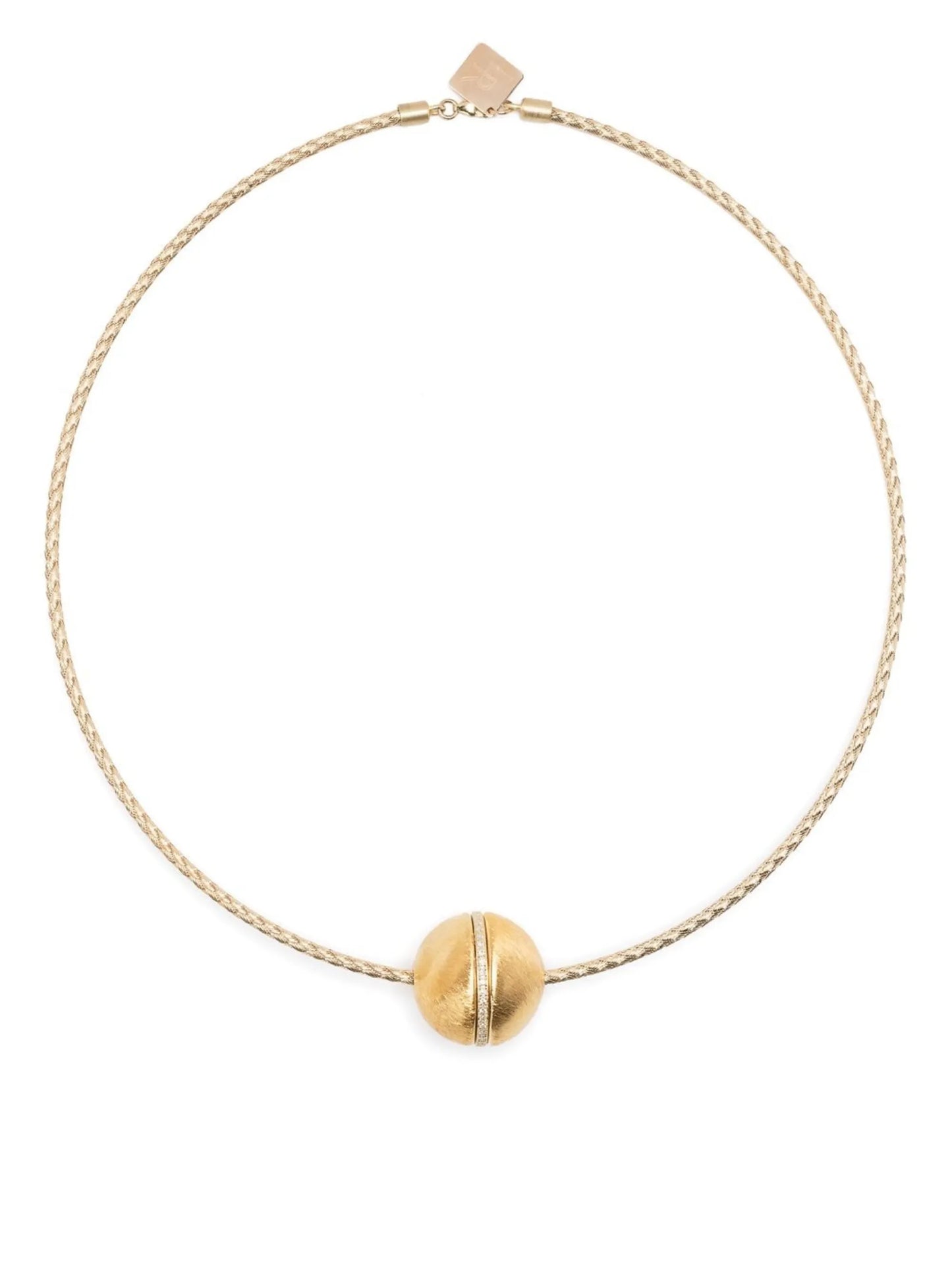 14kt yellow gold diamond pendant necklace
