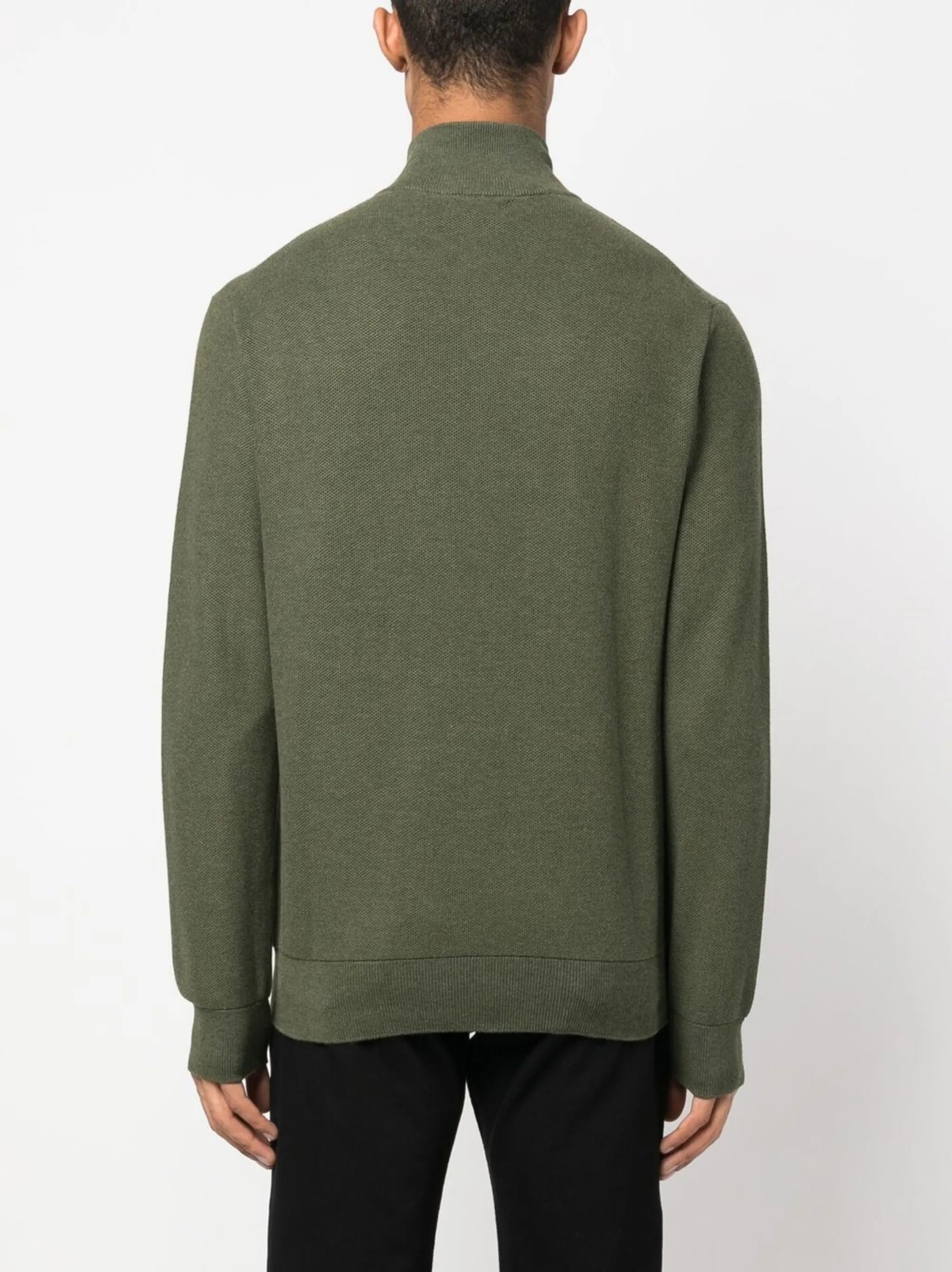 Polo Pony short-zip pullover jumper