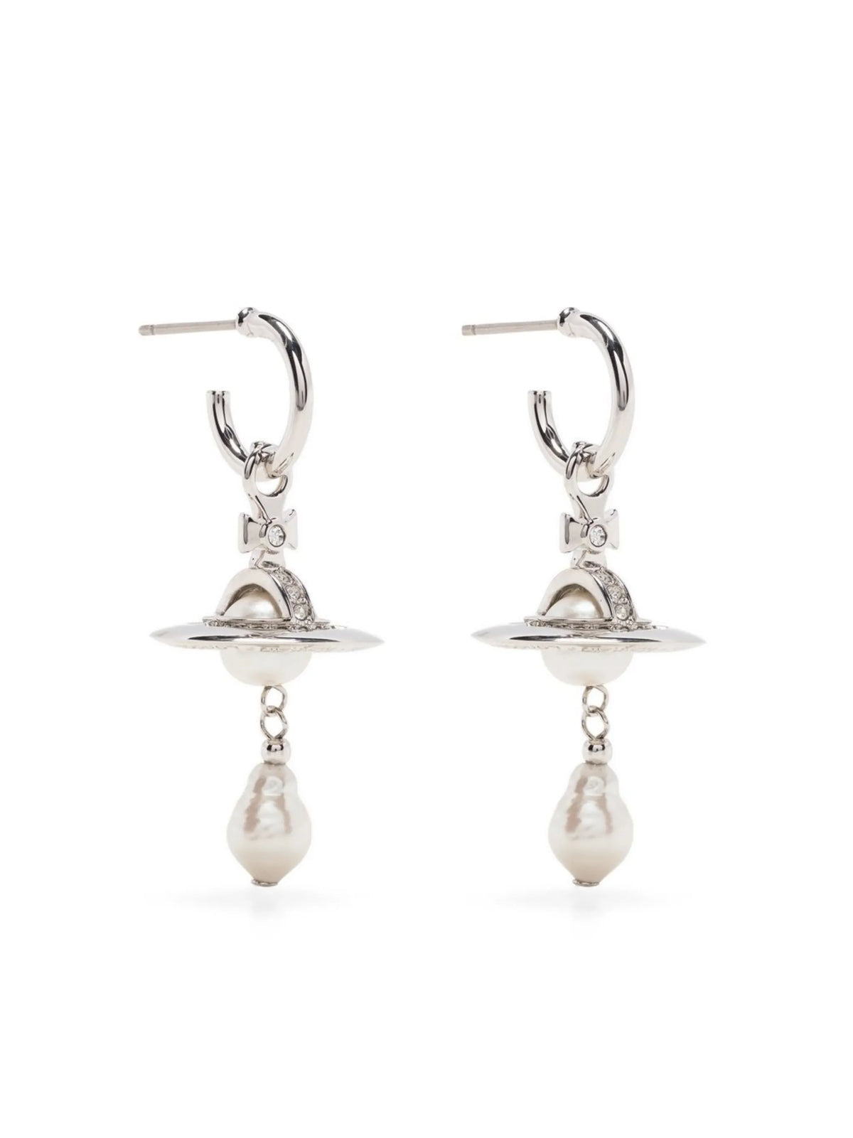 Aleksa Orb pearl drop earrings