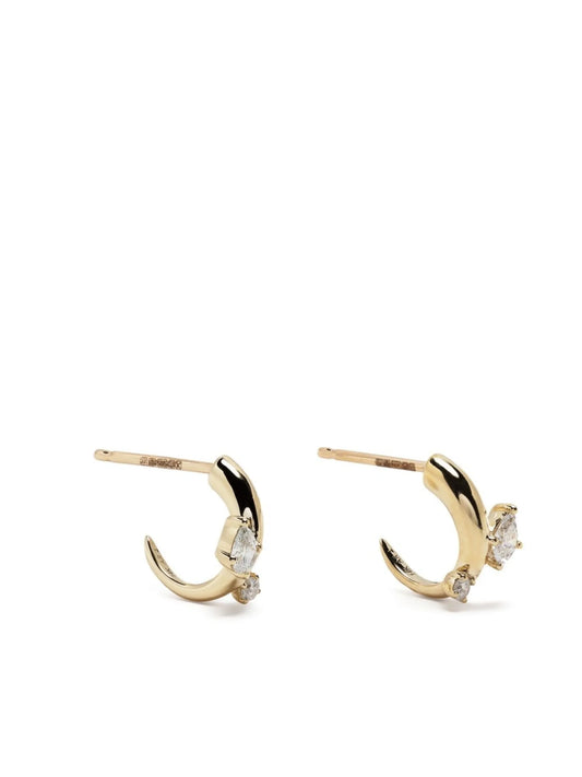 14kt yellow gold Premier Amigos hoop earrings
