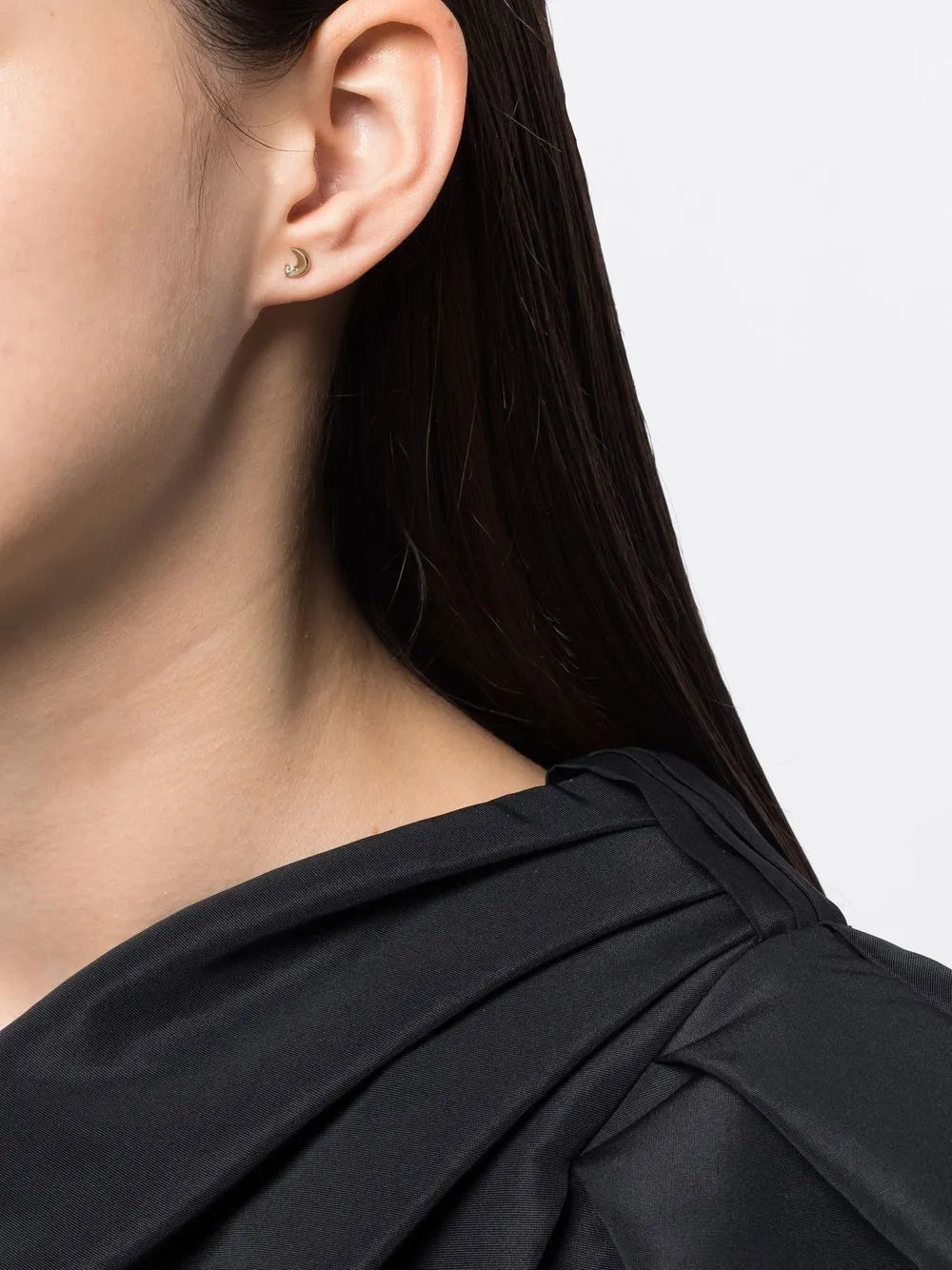 14kt yellow gold Super TIny diamond stud