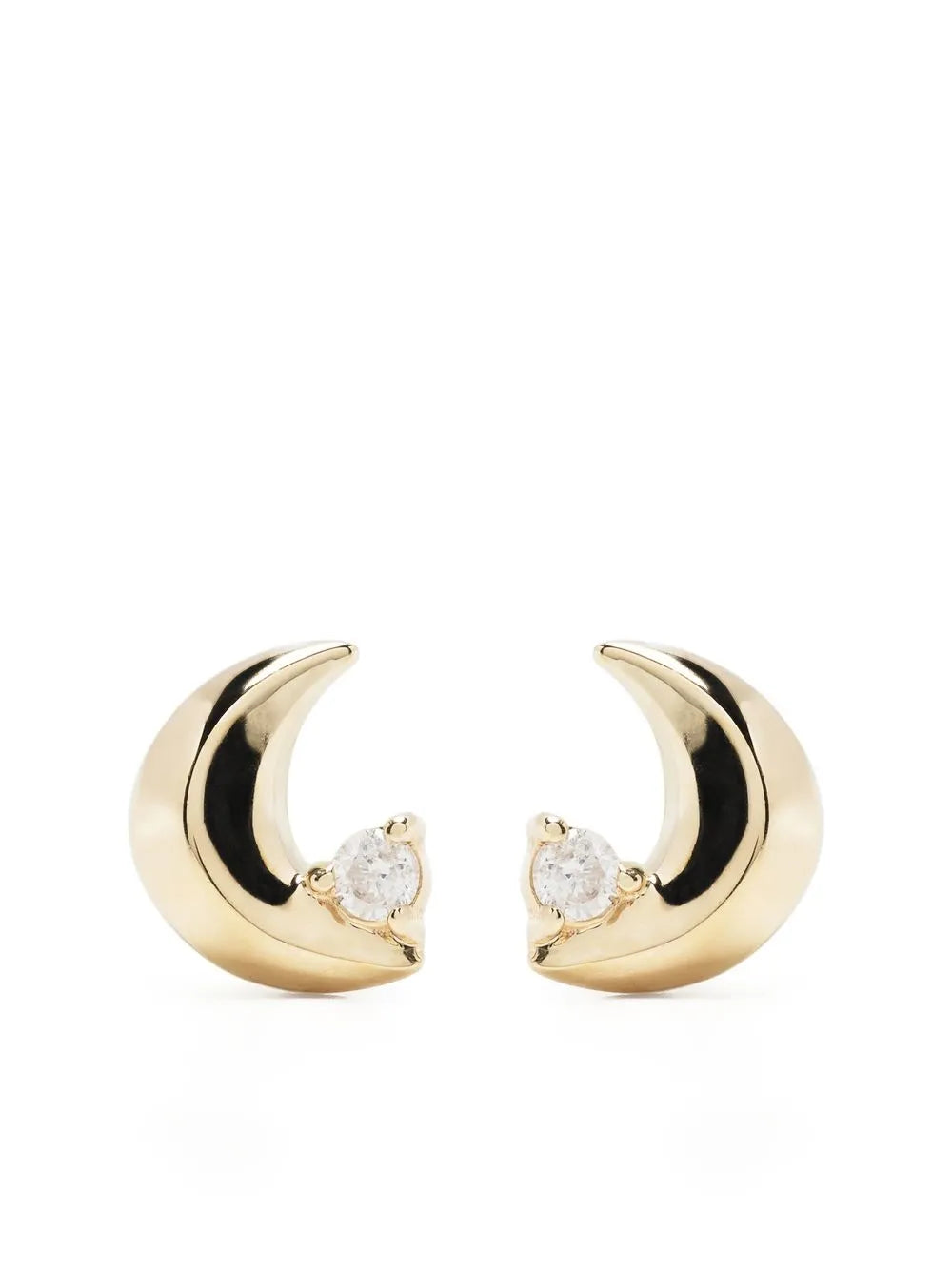 14kt yellow gold Super TIny diamond stud