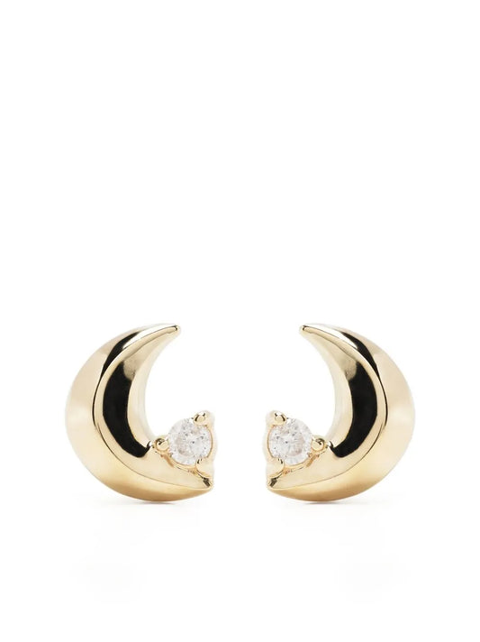 14kt yellow gold Super TIny diamond stud