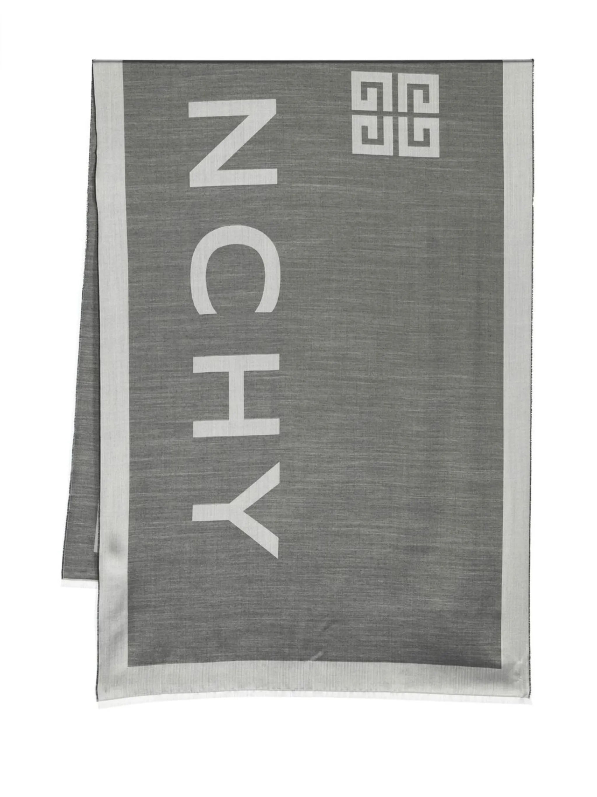 4G logo jacquard scarf