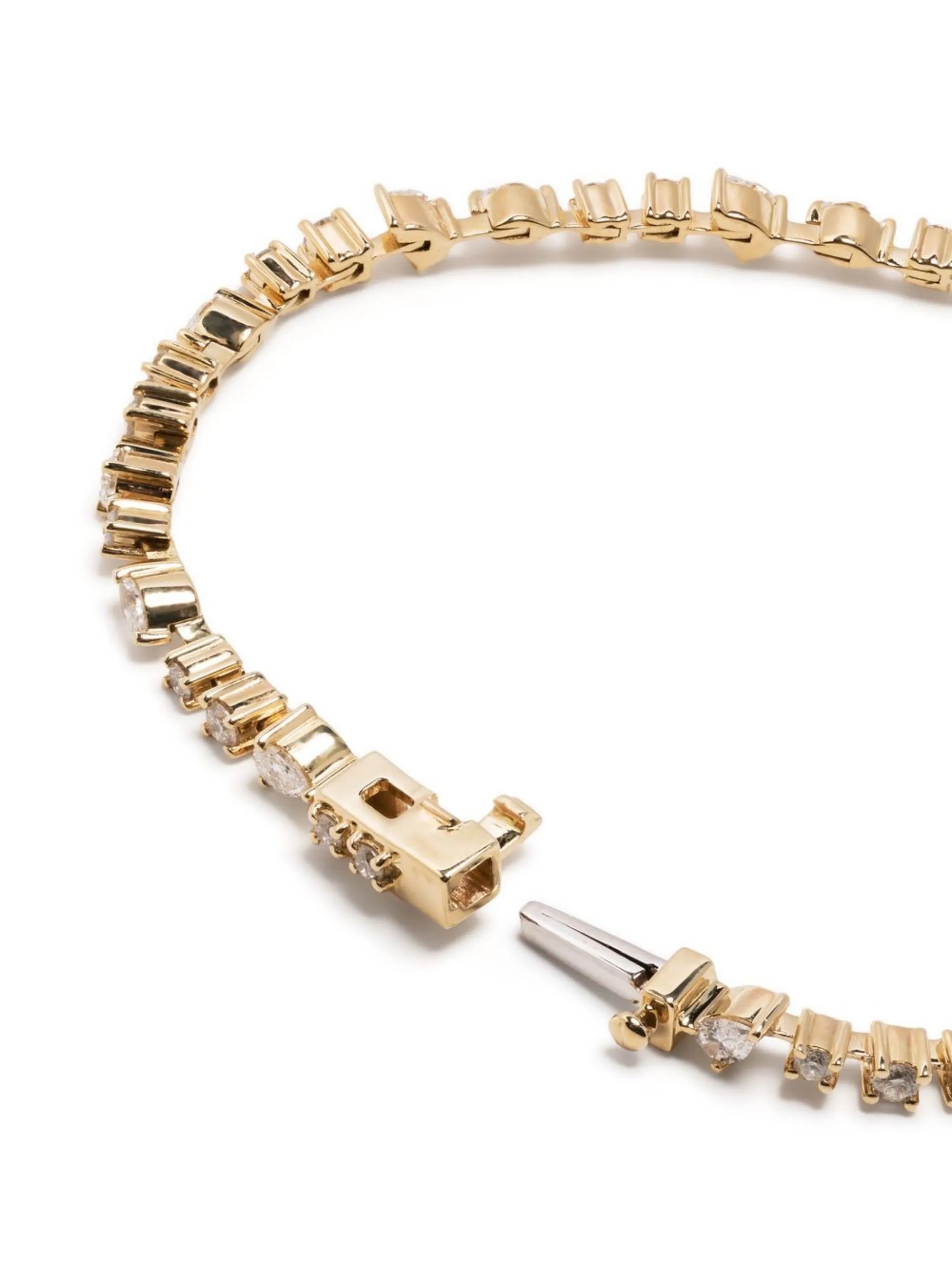14kt yellow gold Premier Amigos diamond tennis bracelet