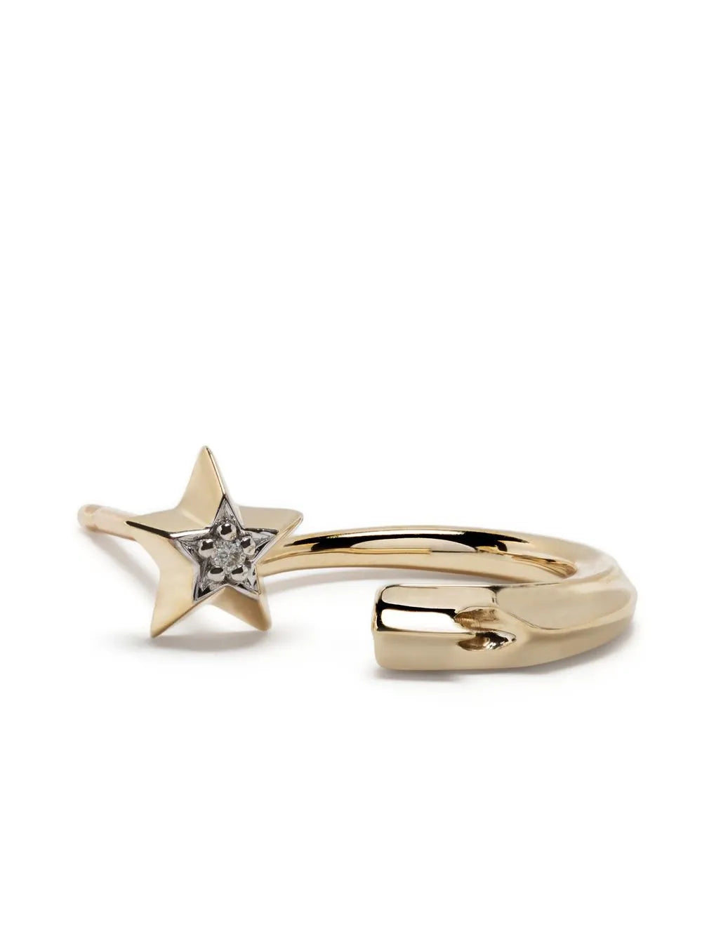 14kt yellow gold Shooting Star diamond earrings