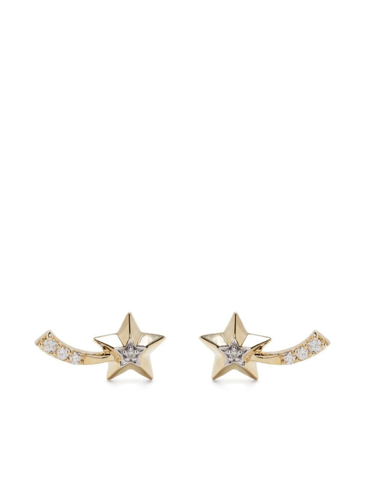 14kt yellow gold Shooting Star stud earring
