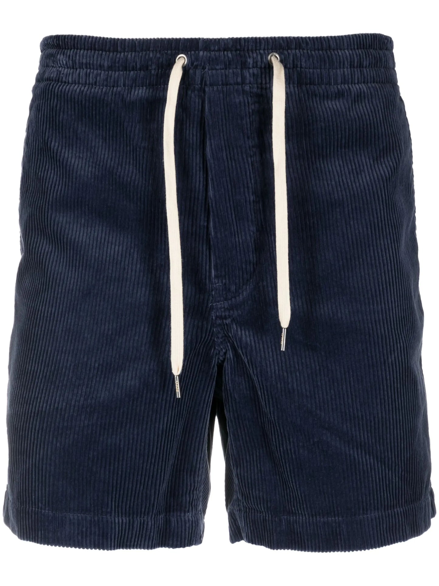 corduroy drawstring-fastening shorts