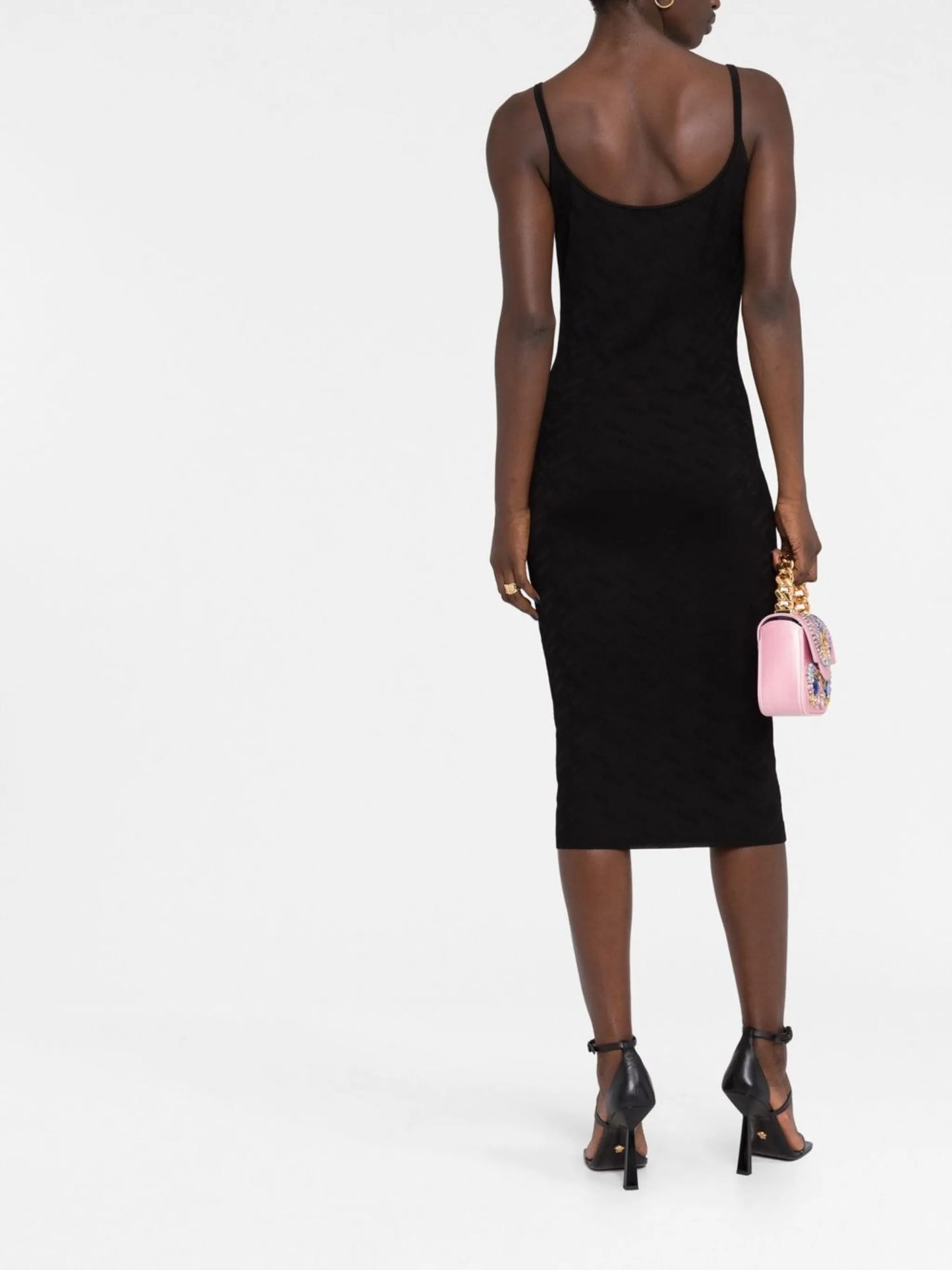 La Greca jacquard pencil dress