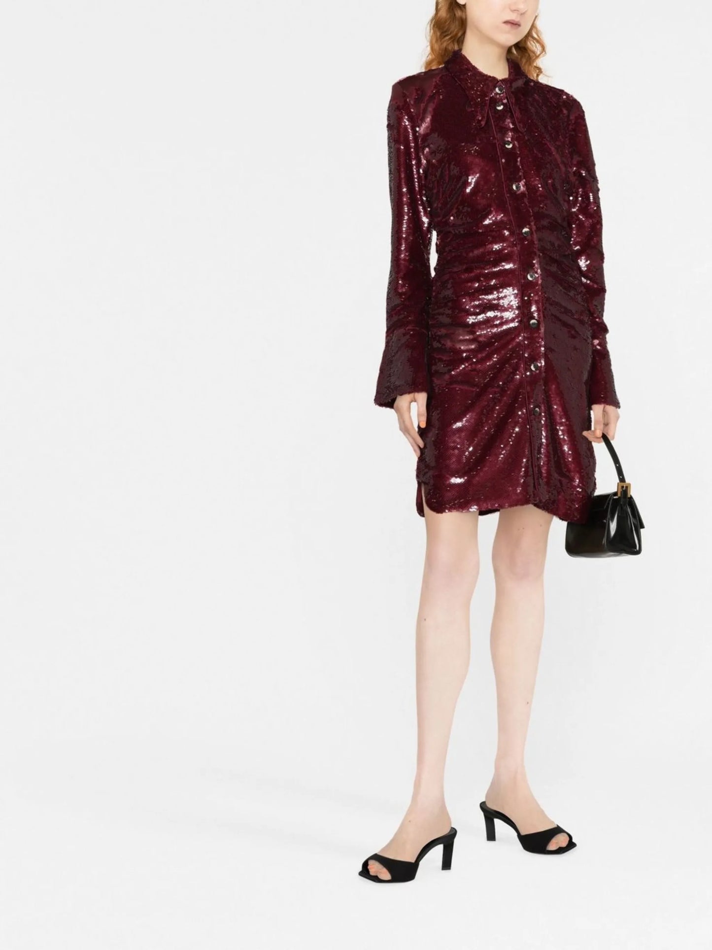 sequin-embellished mini dress