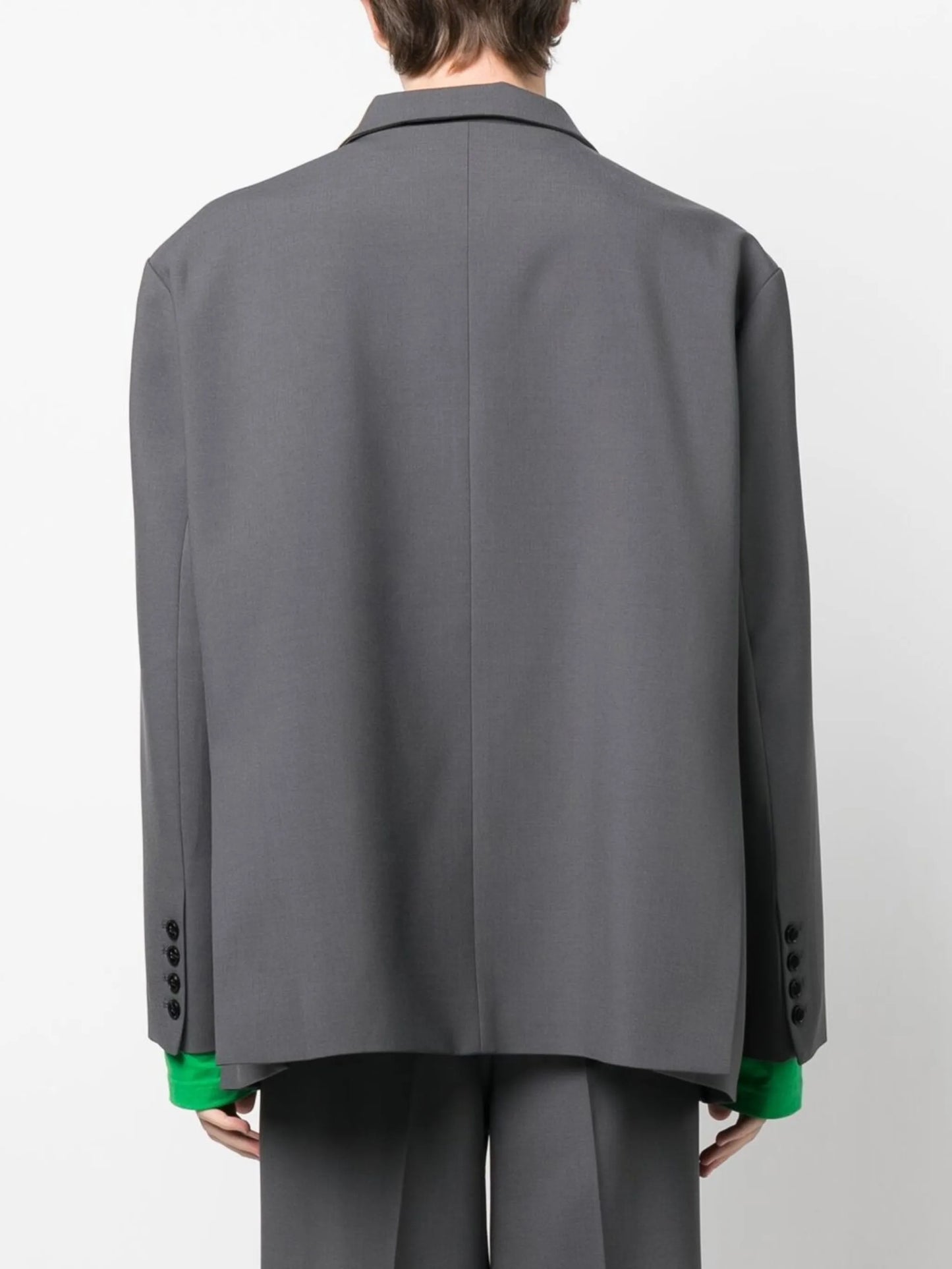 boxy single-breasted blazer