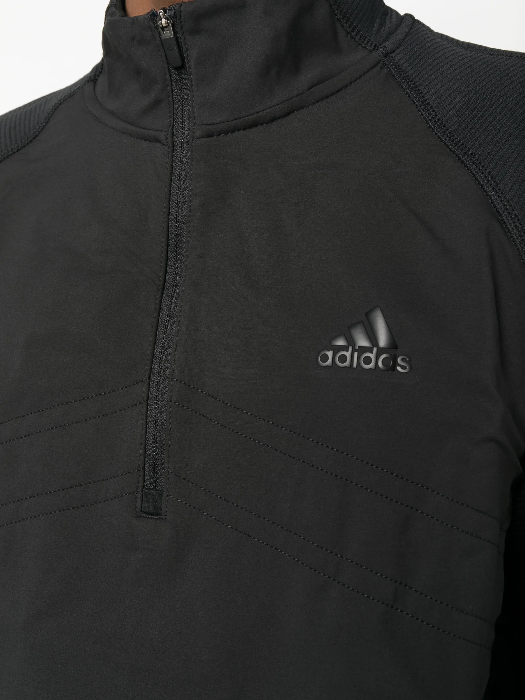 logo-print fleece pullover