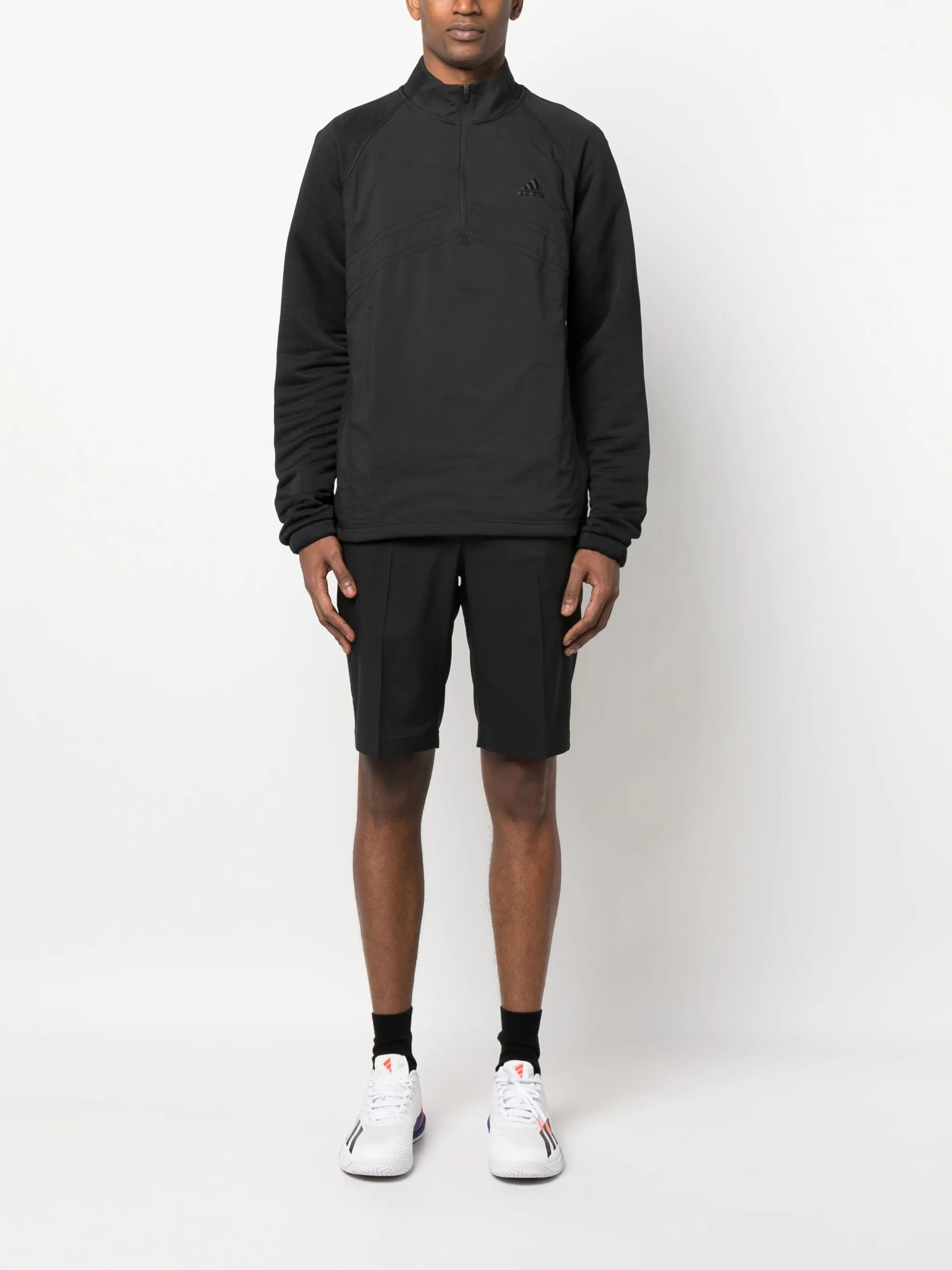 logo-print fleece pullover