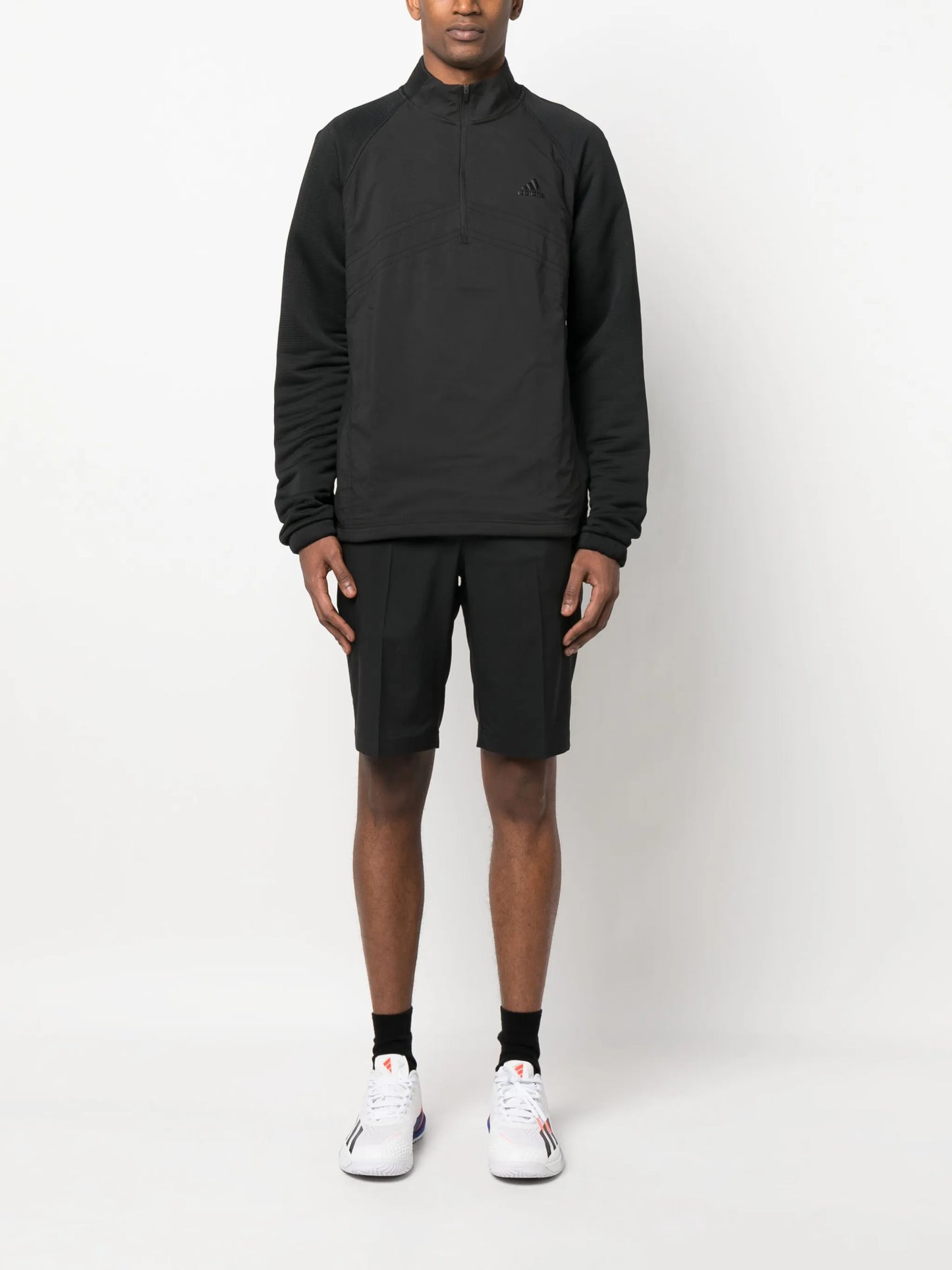 logo-print fleece pullover