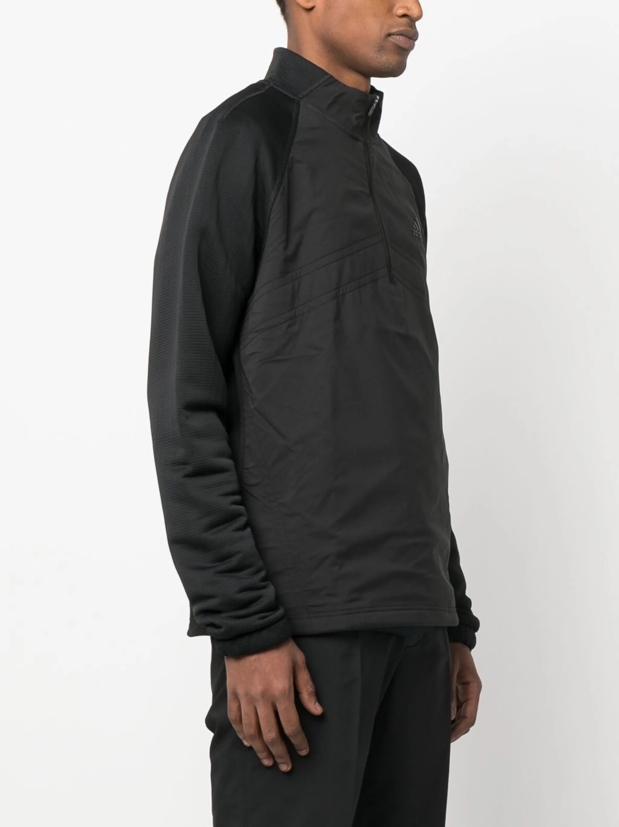 logo-print fleece pullover