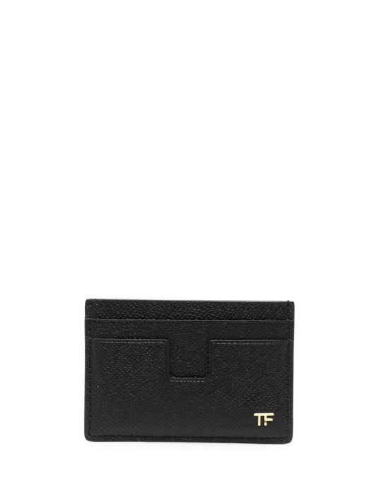 small grained texture leather cardholder