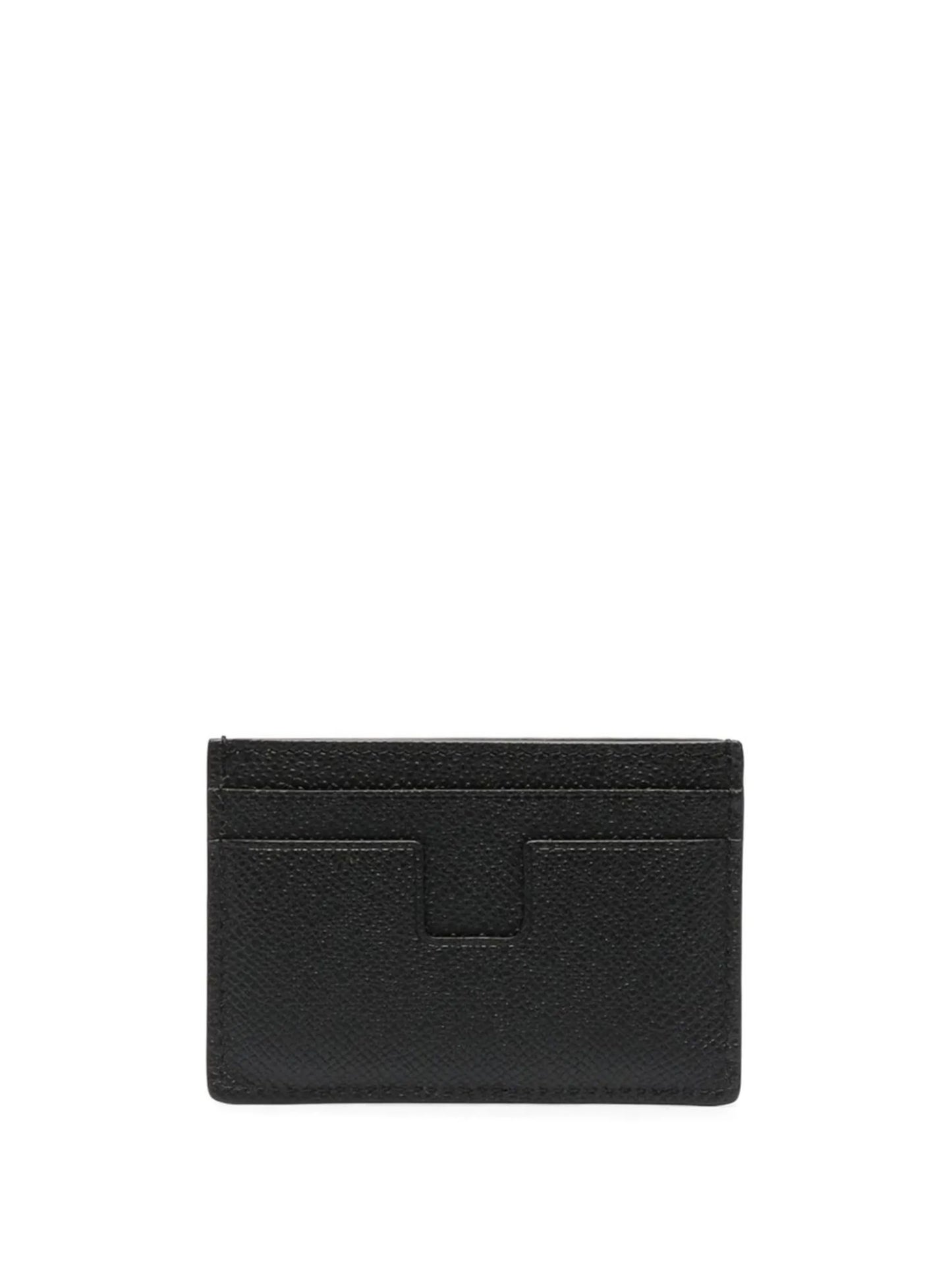 small grained texture leather cardholder
