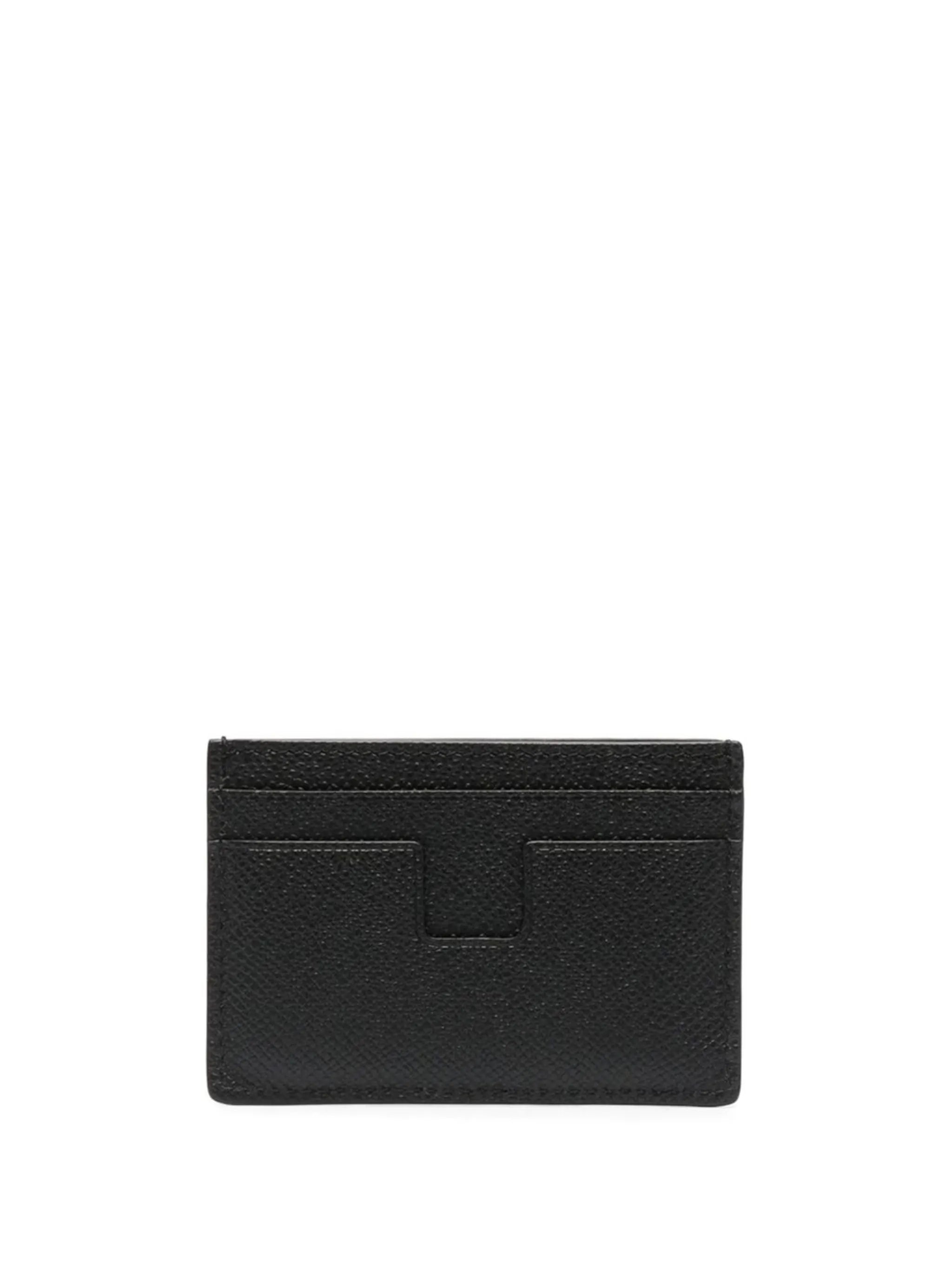 small grained-leather card holder