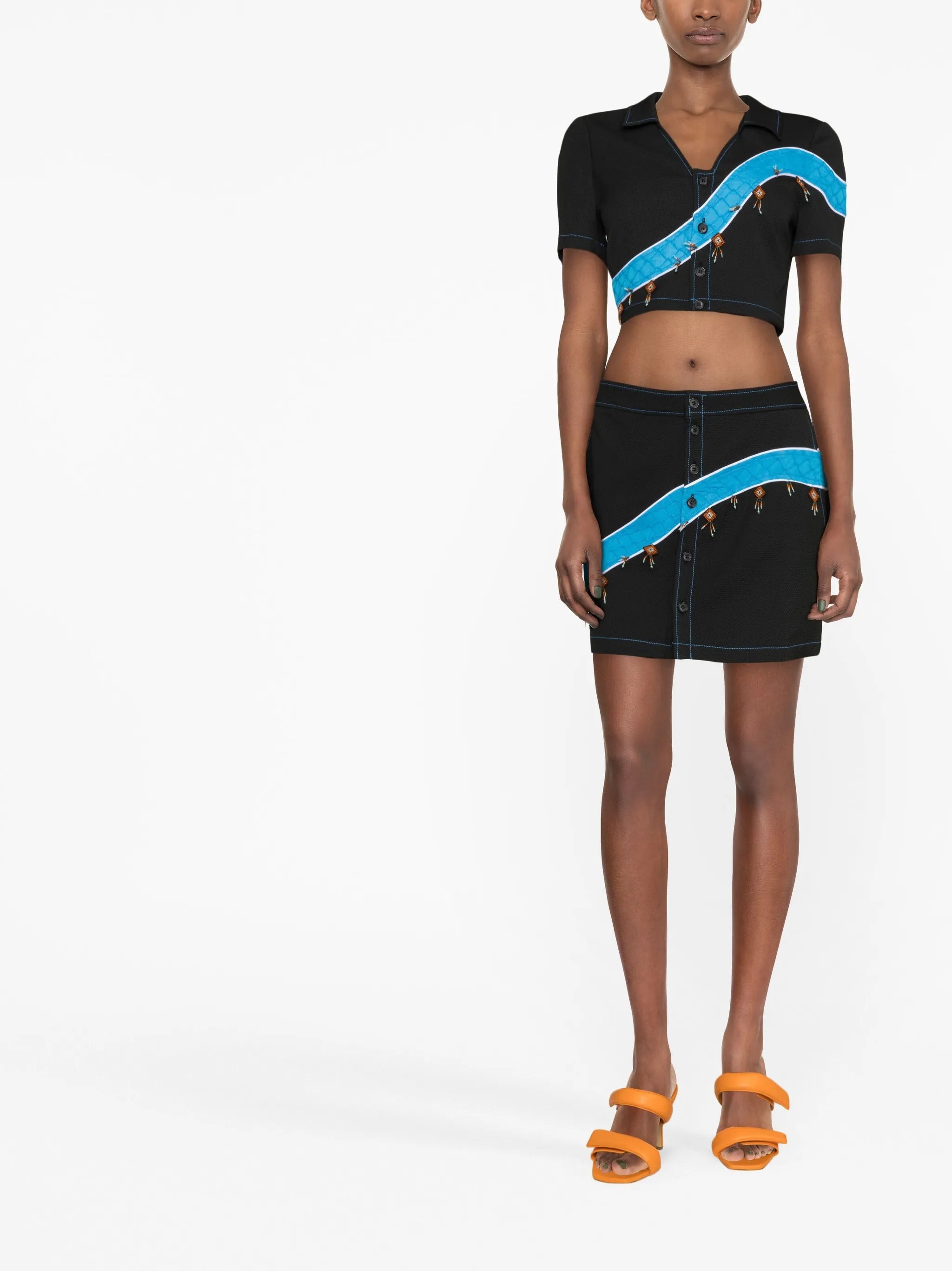 Priya high-waisted mini skirt