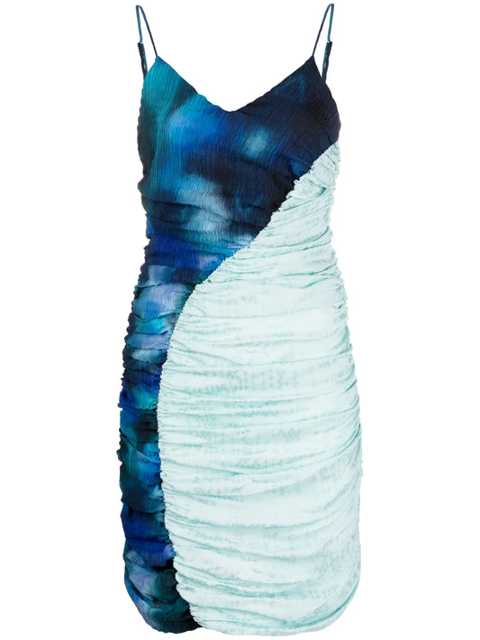 Solange ruched mini dress