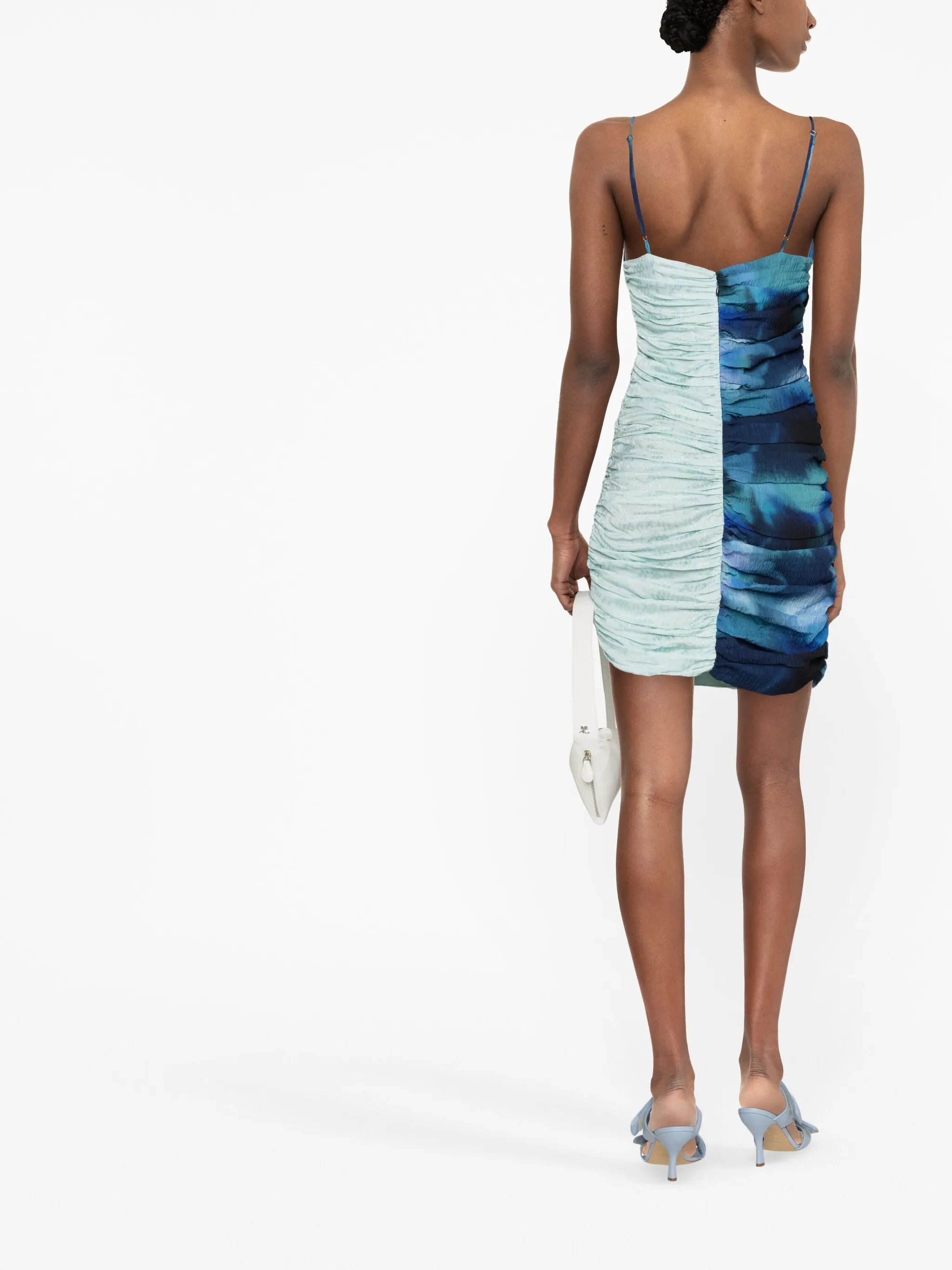 Solange ruched mini dress