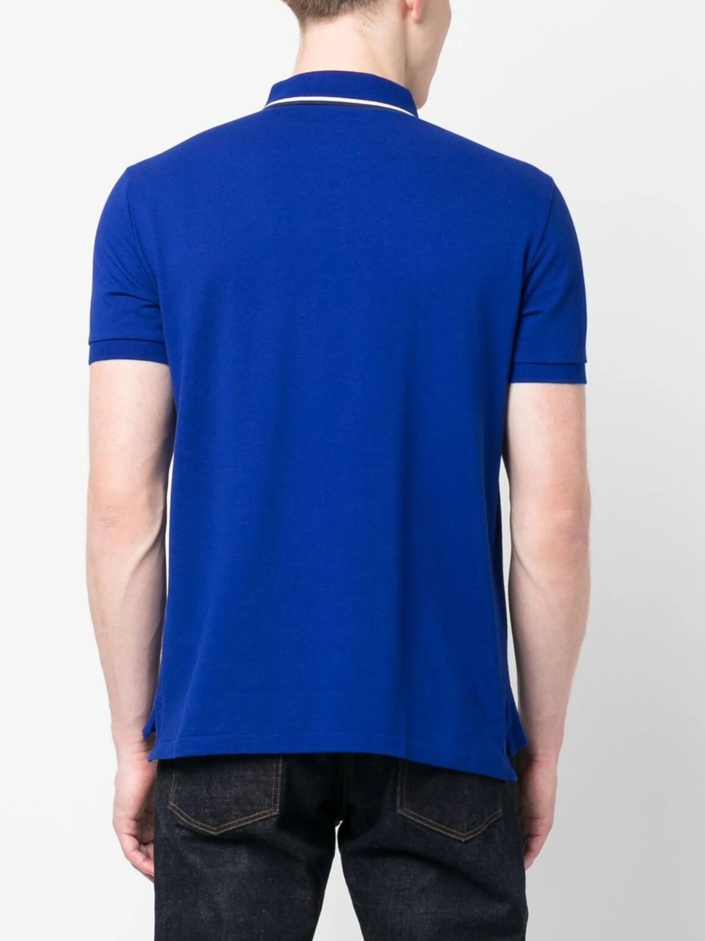 embroidered cotton polo shirt