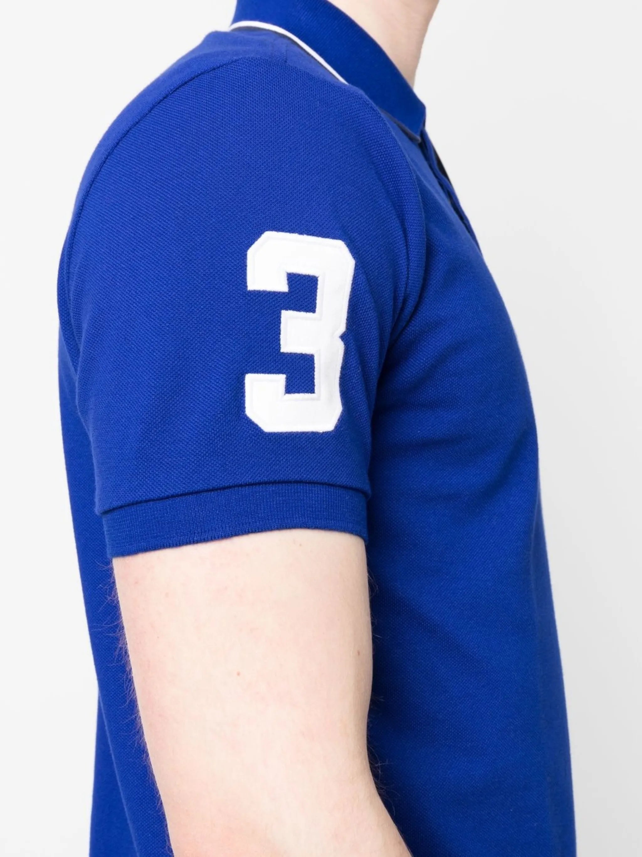 embroidered cotton polo shirt