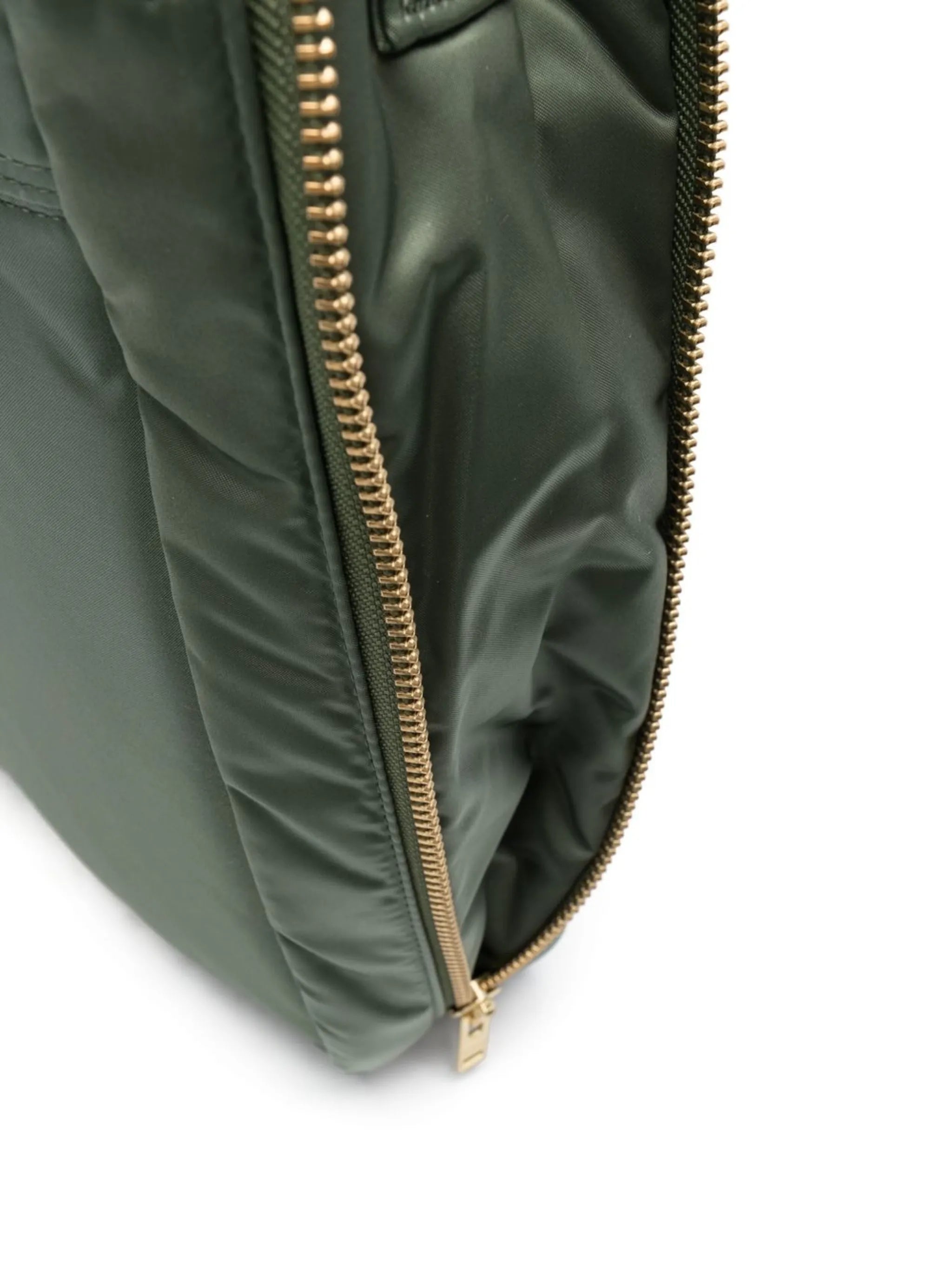 logo zipped tote