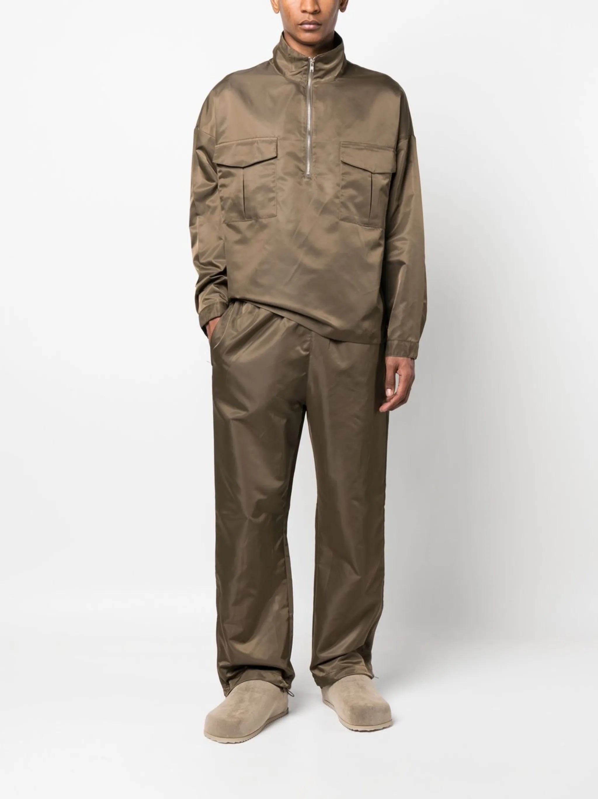 Kevin metallic sheen track pant