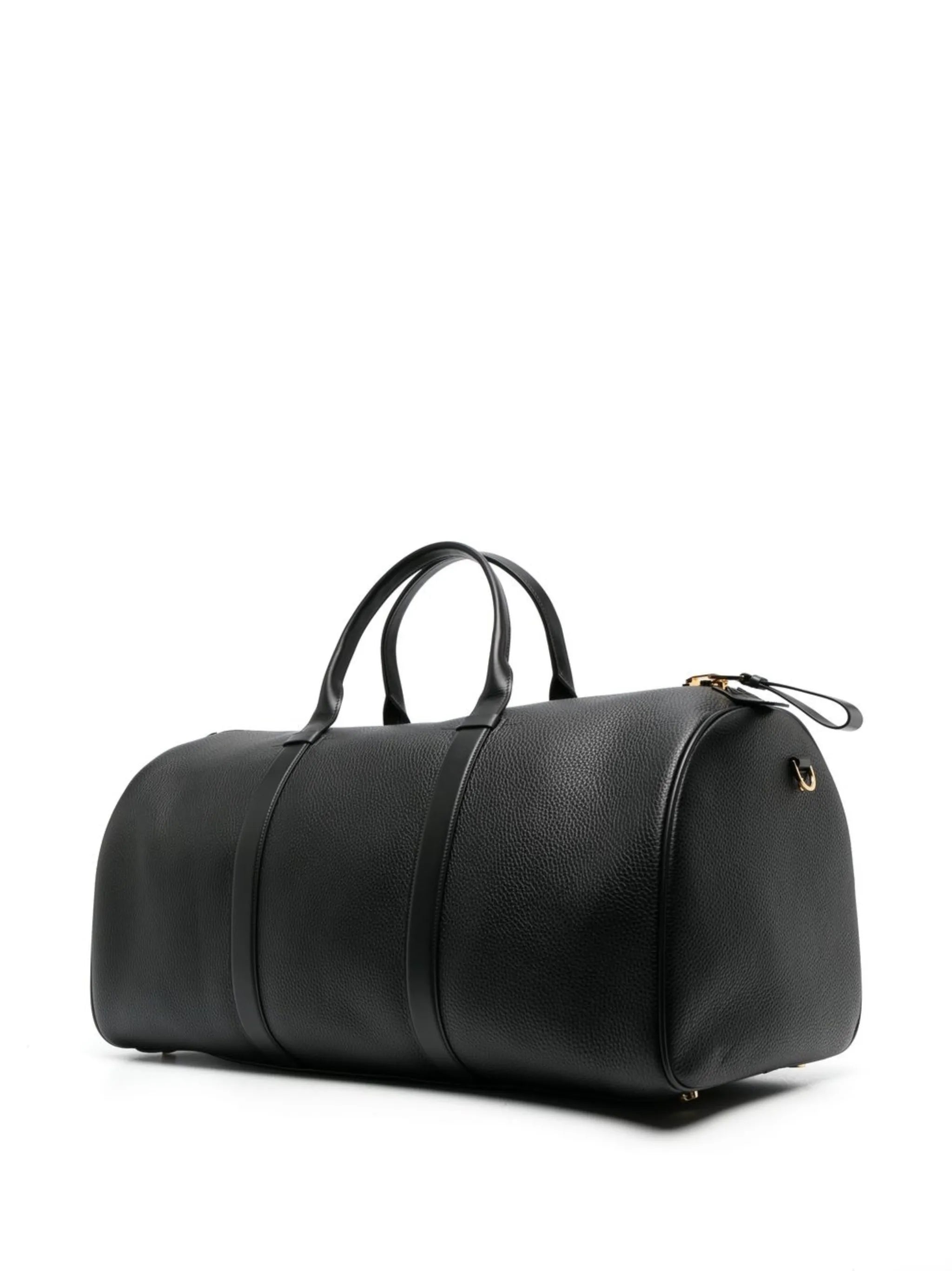 pebbled-texture holdall bag