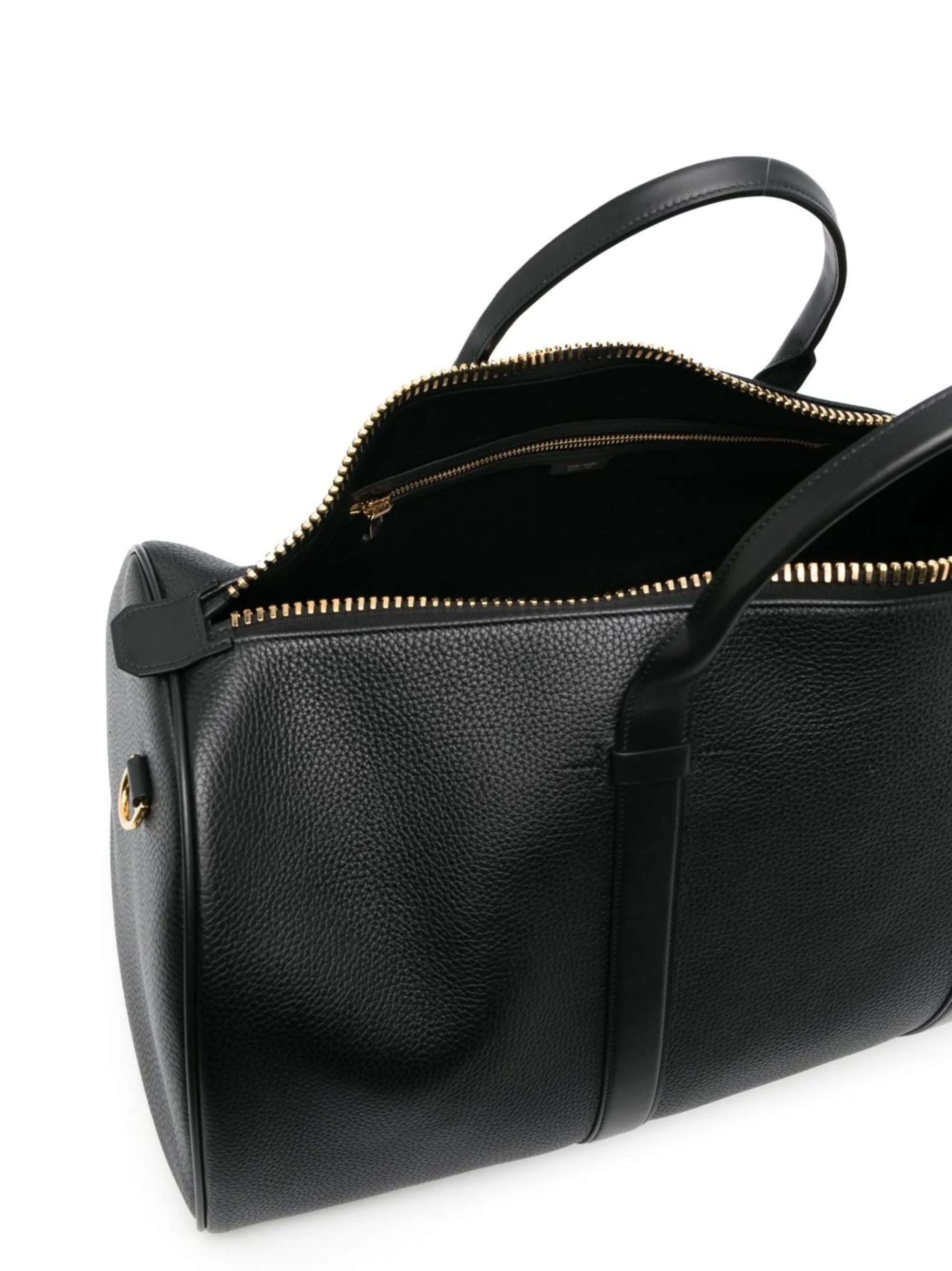 pebbled-texture holdall bag