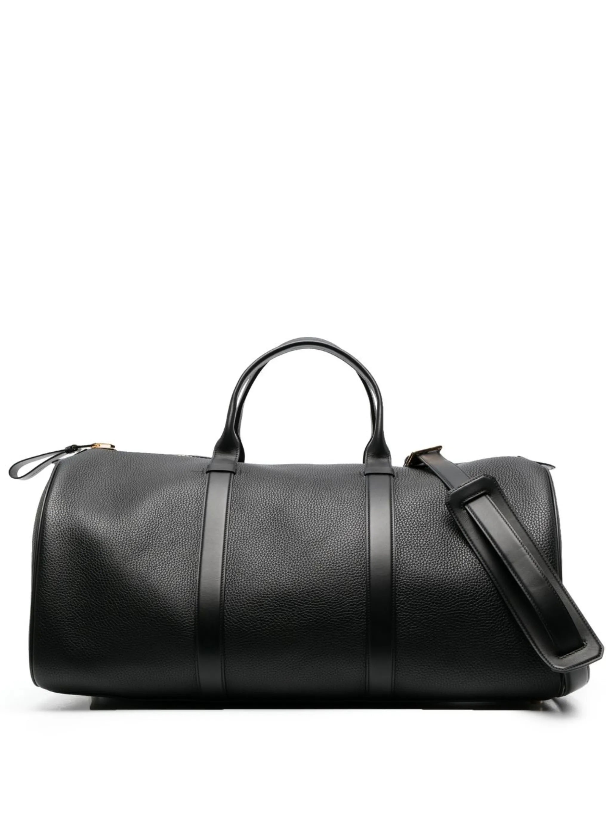 pebbled-texture holdall bag
