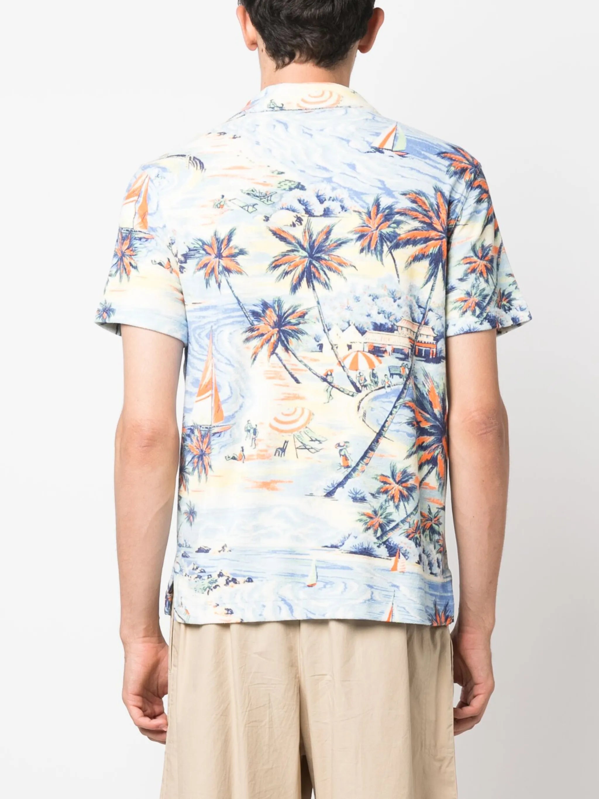 all-over graphic-print short-sleeve shirt