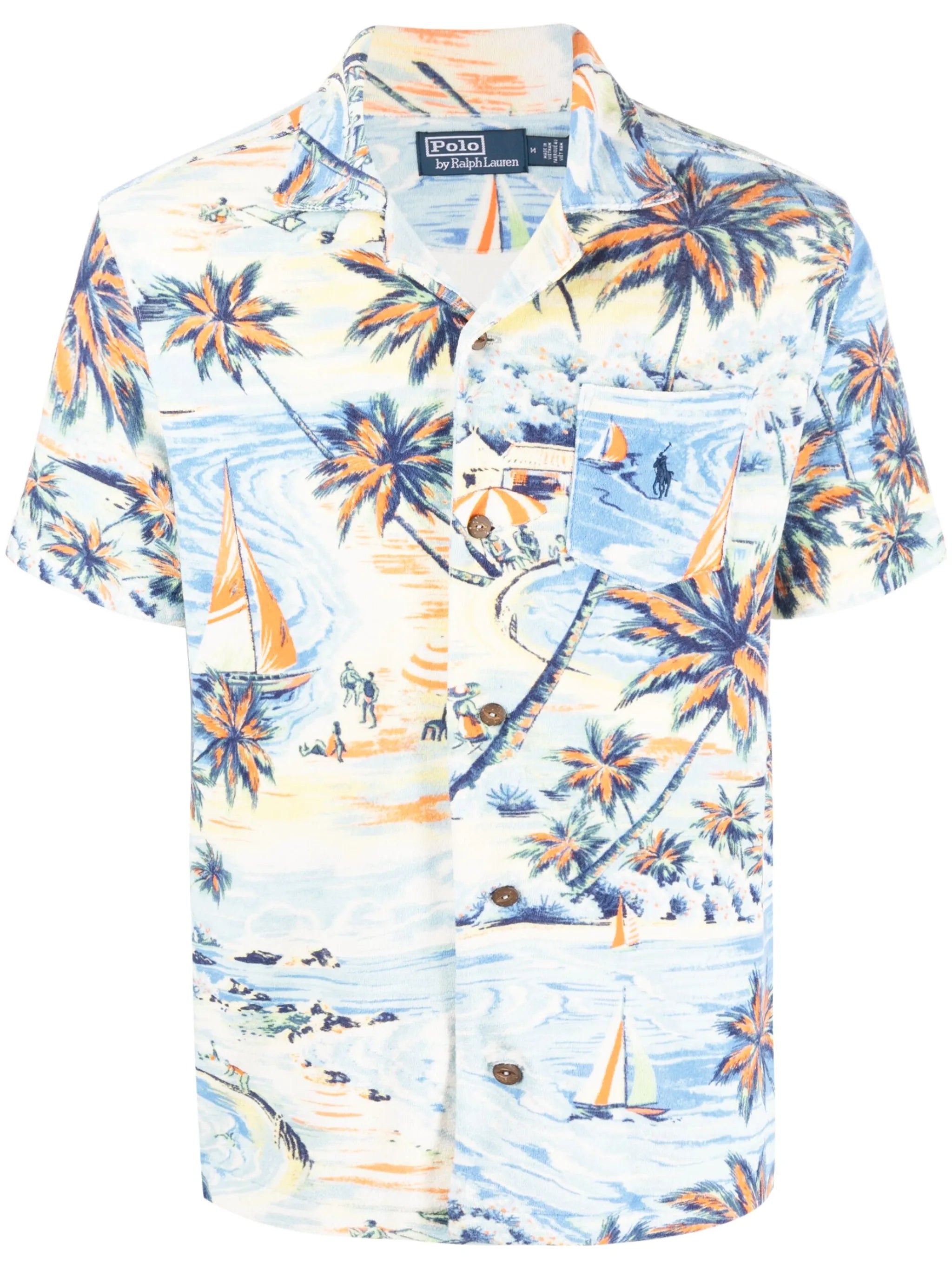 all-over graphic-print short-sleeve shirt