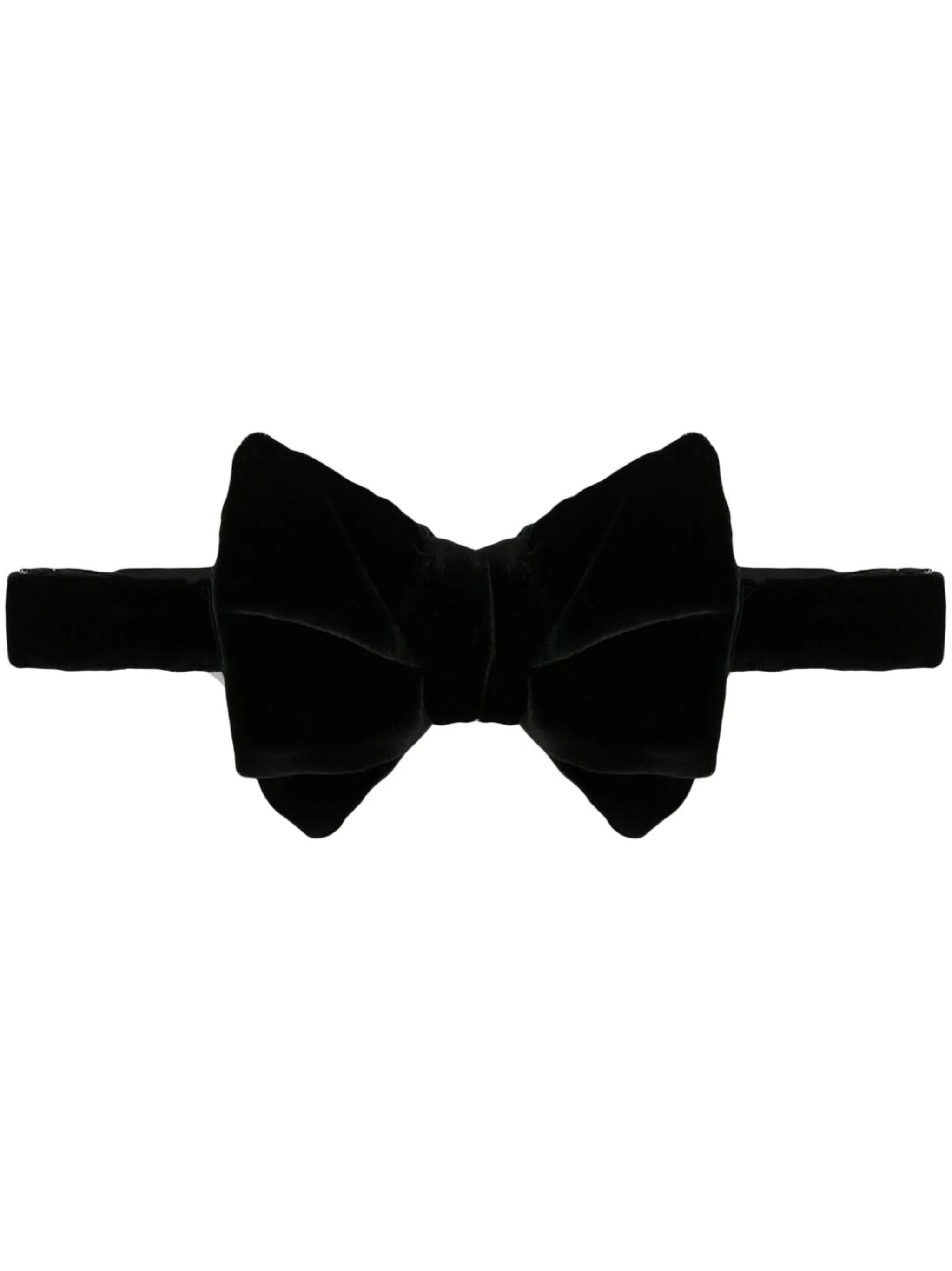 velvet plain bow tie