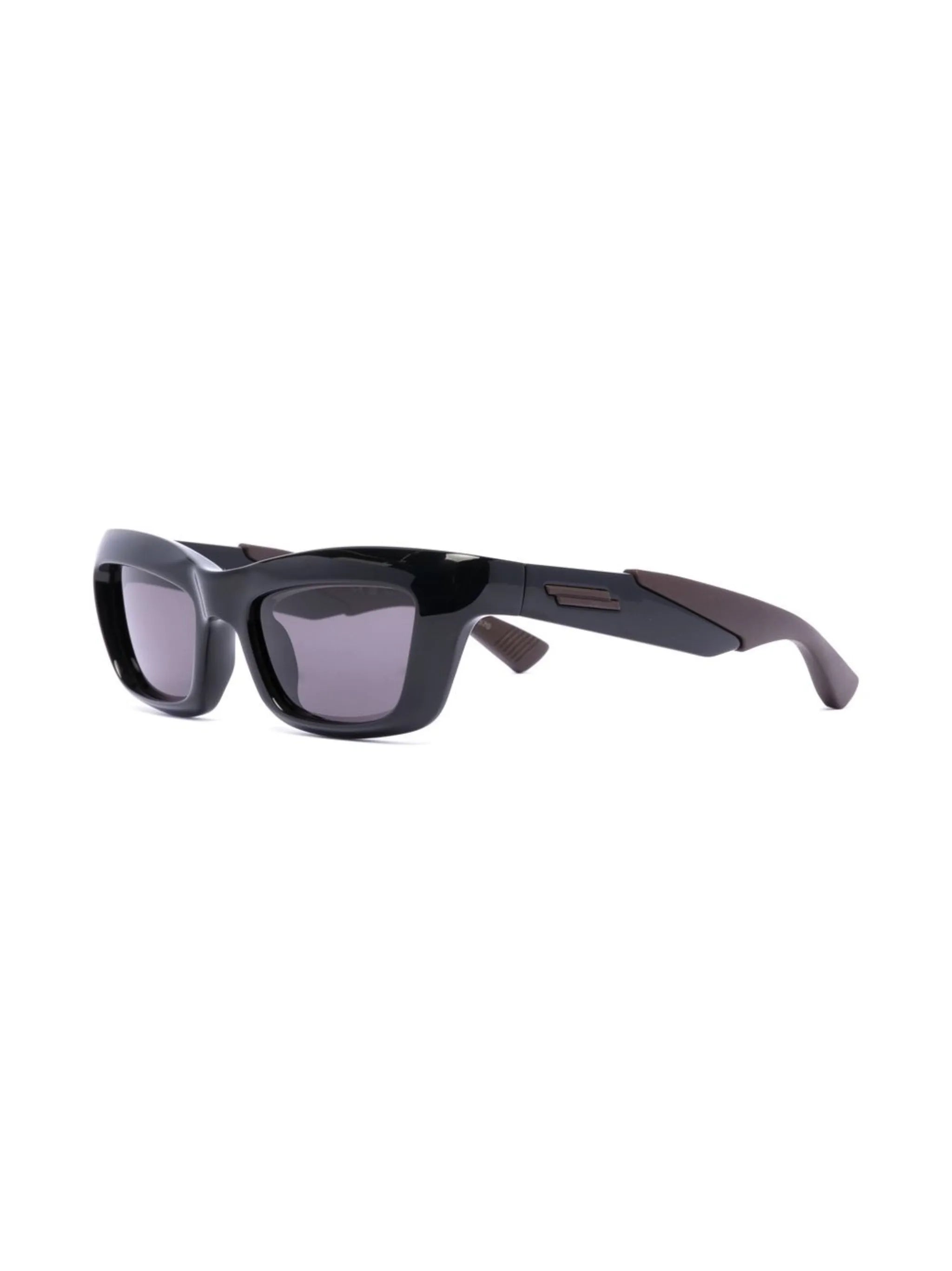 two-tone thick-frame sunglasses