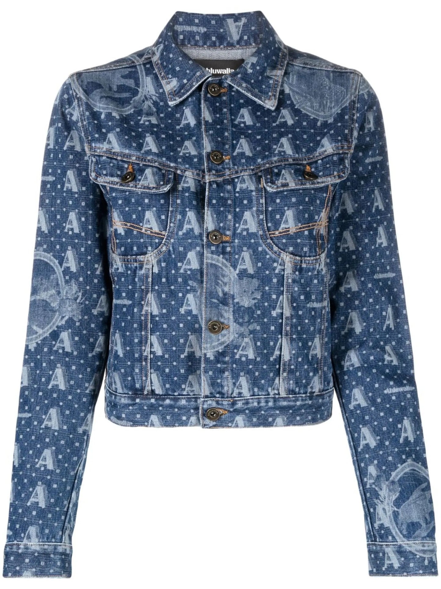 Mombasa logo-print denim jacket