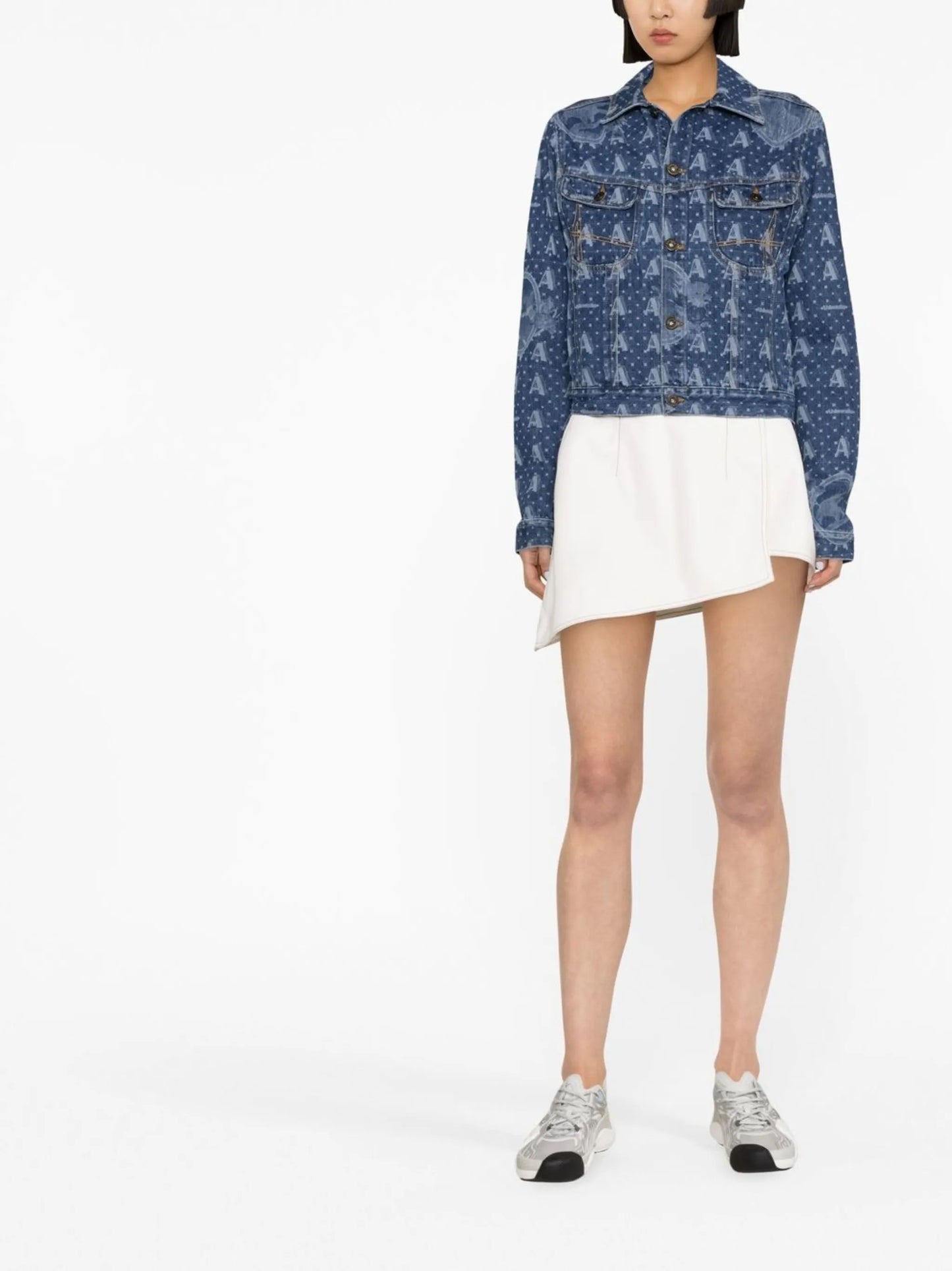 Mombasa logo-print denim jacket