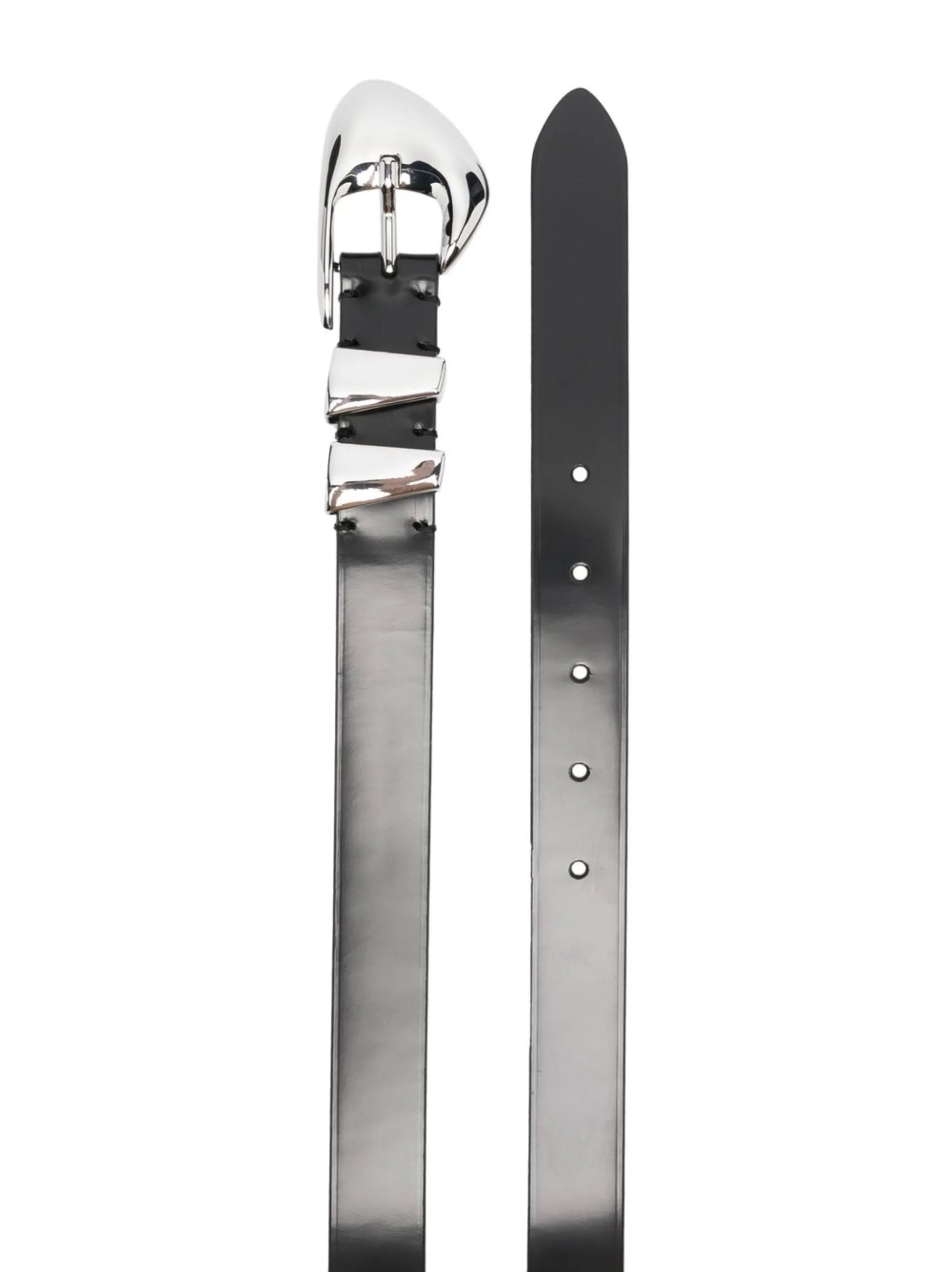moore patent leather belt