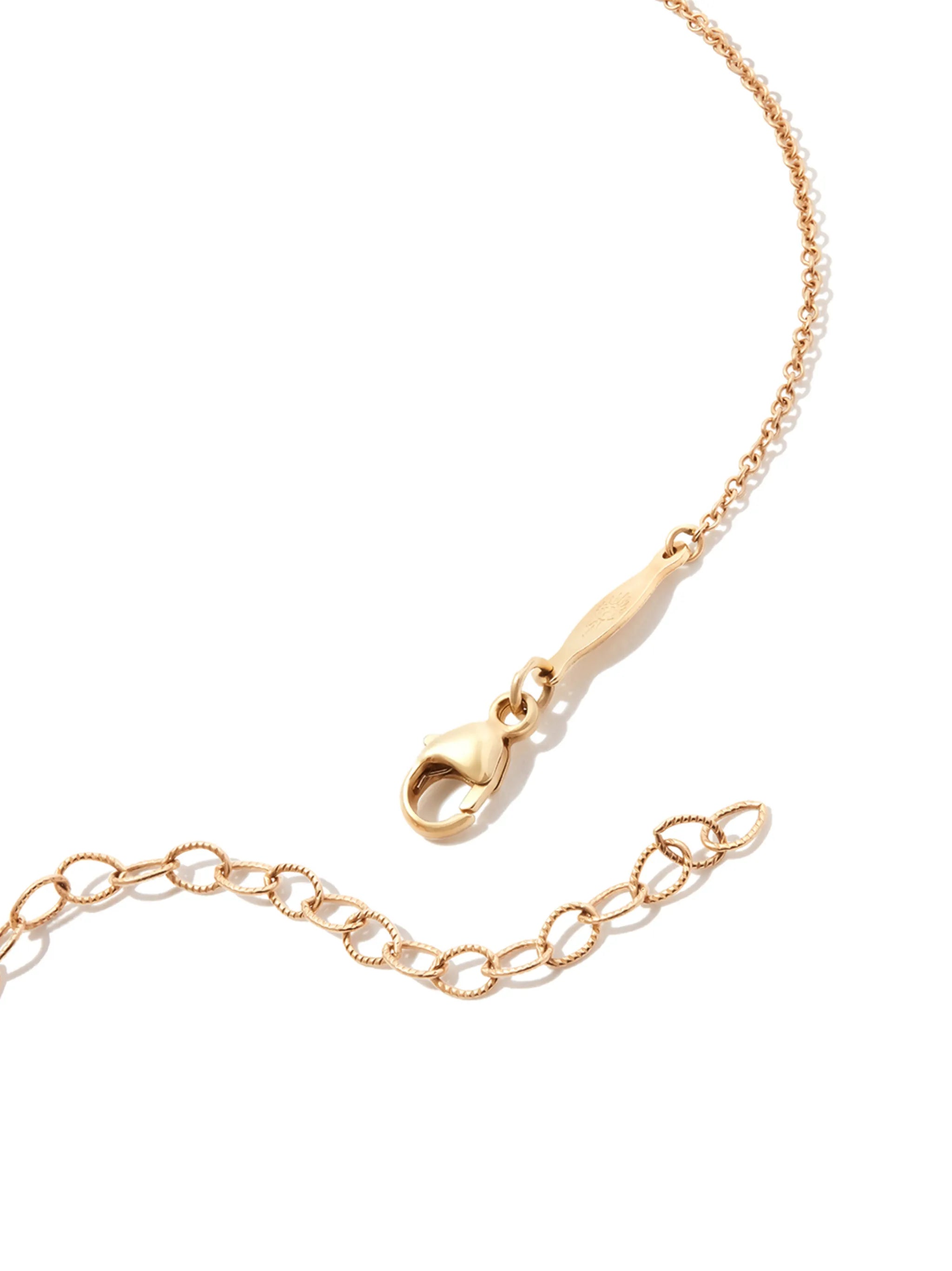 14kt yellow gold Butterfly tourmaline necklace