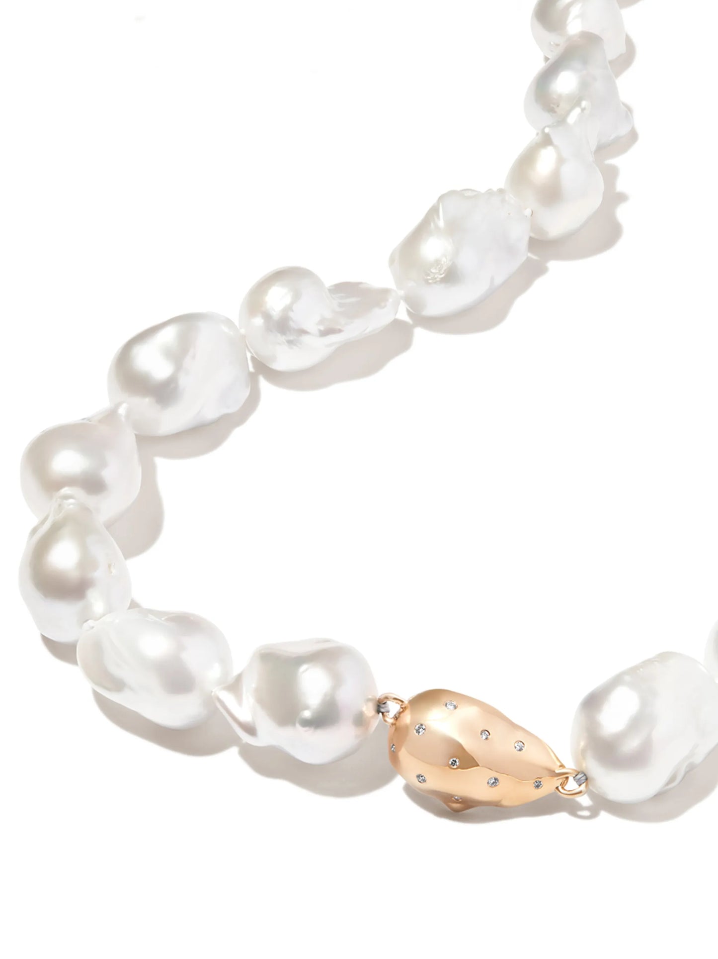 14kt yellow gold pearl necklace