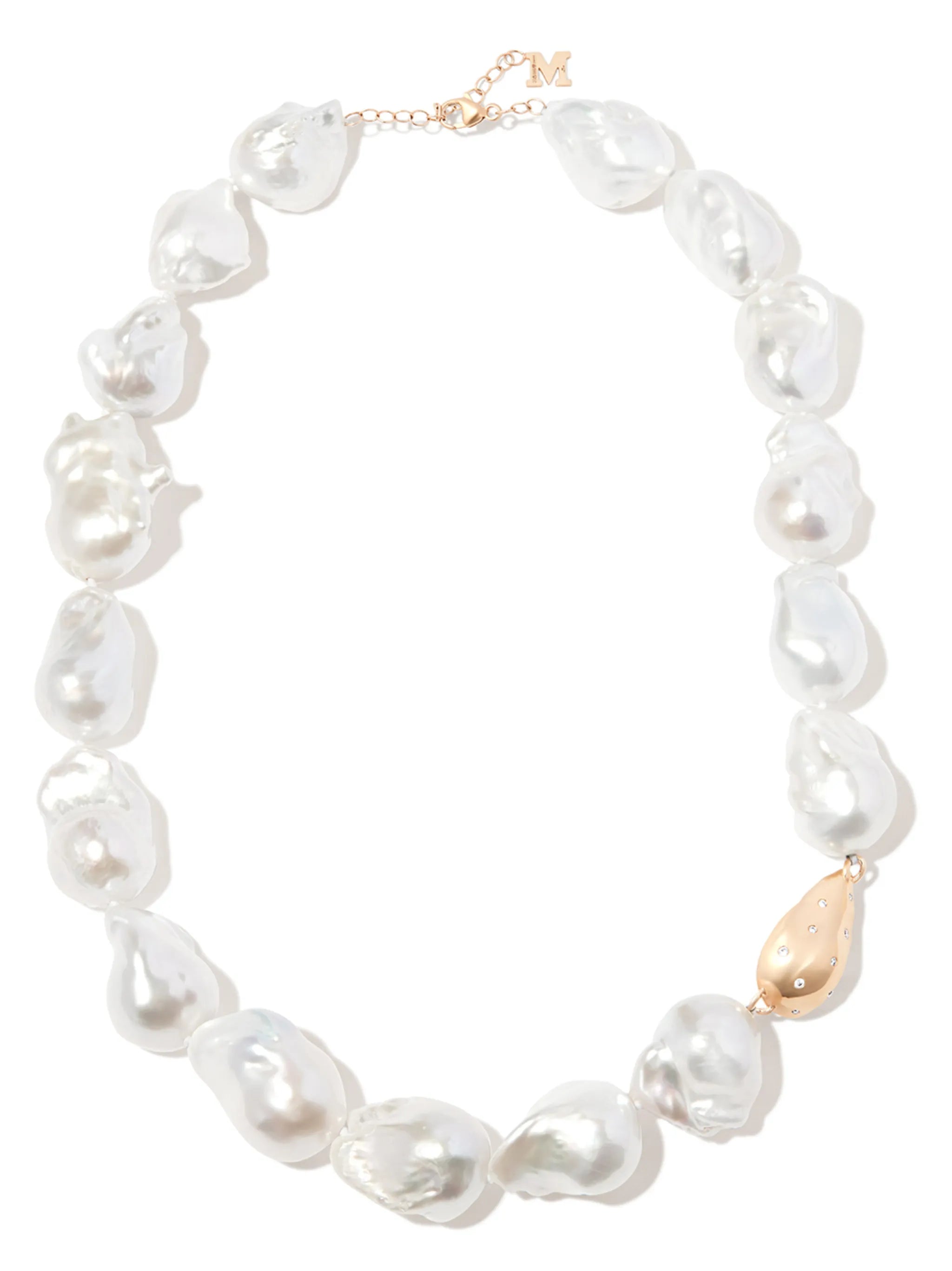 14kt yellow gold pearl necklace