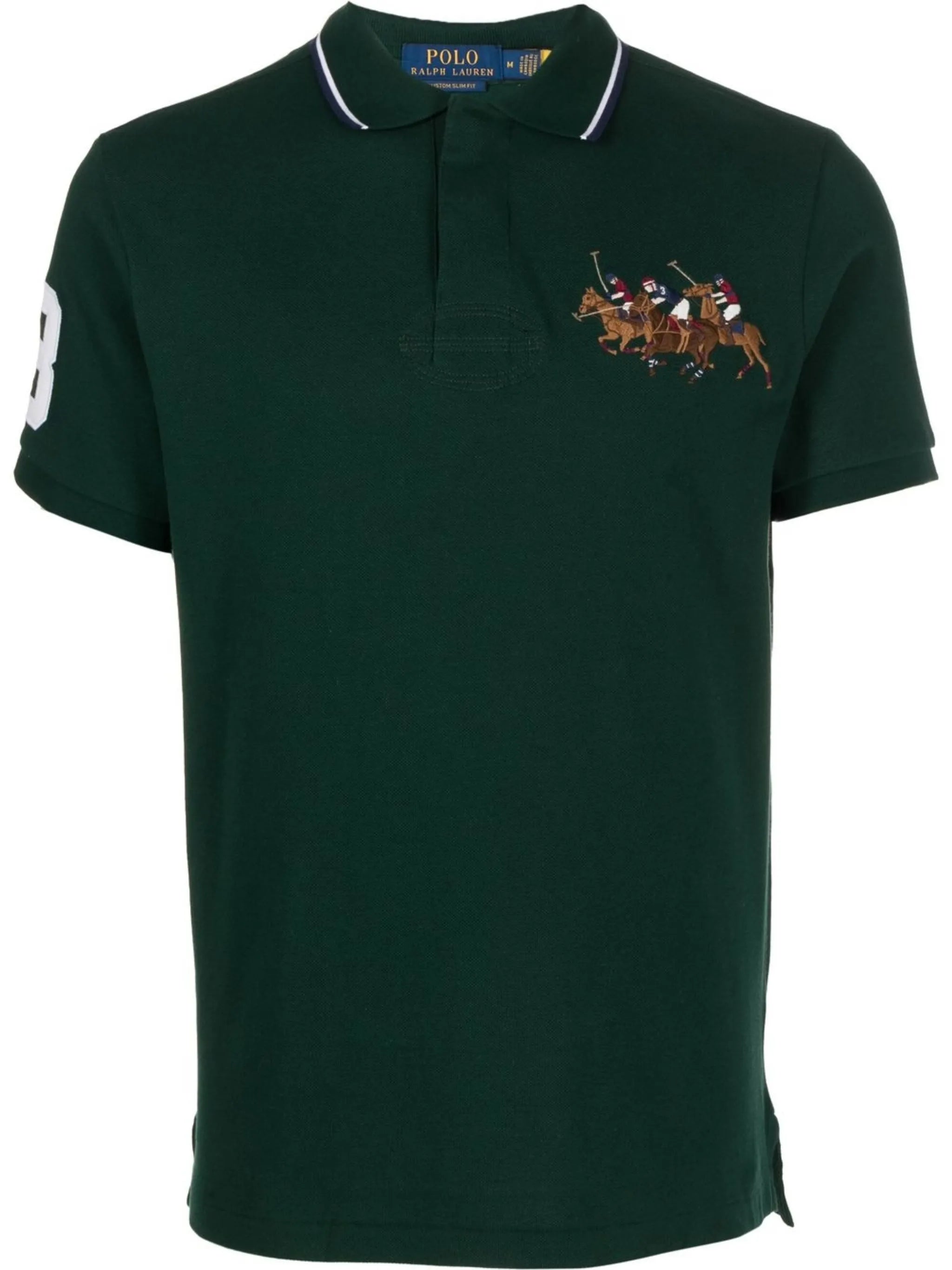 Triple-Pony cotton polo shirt