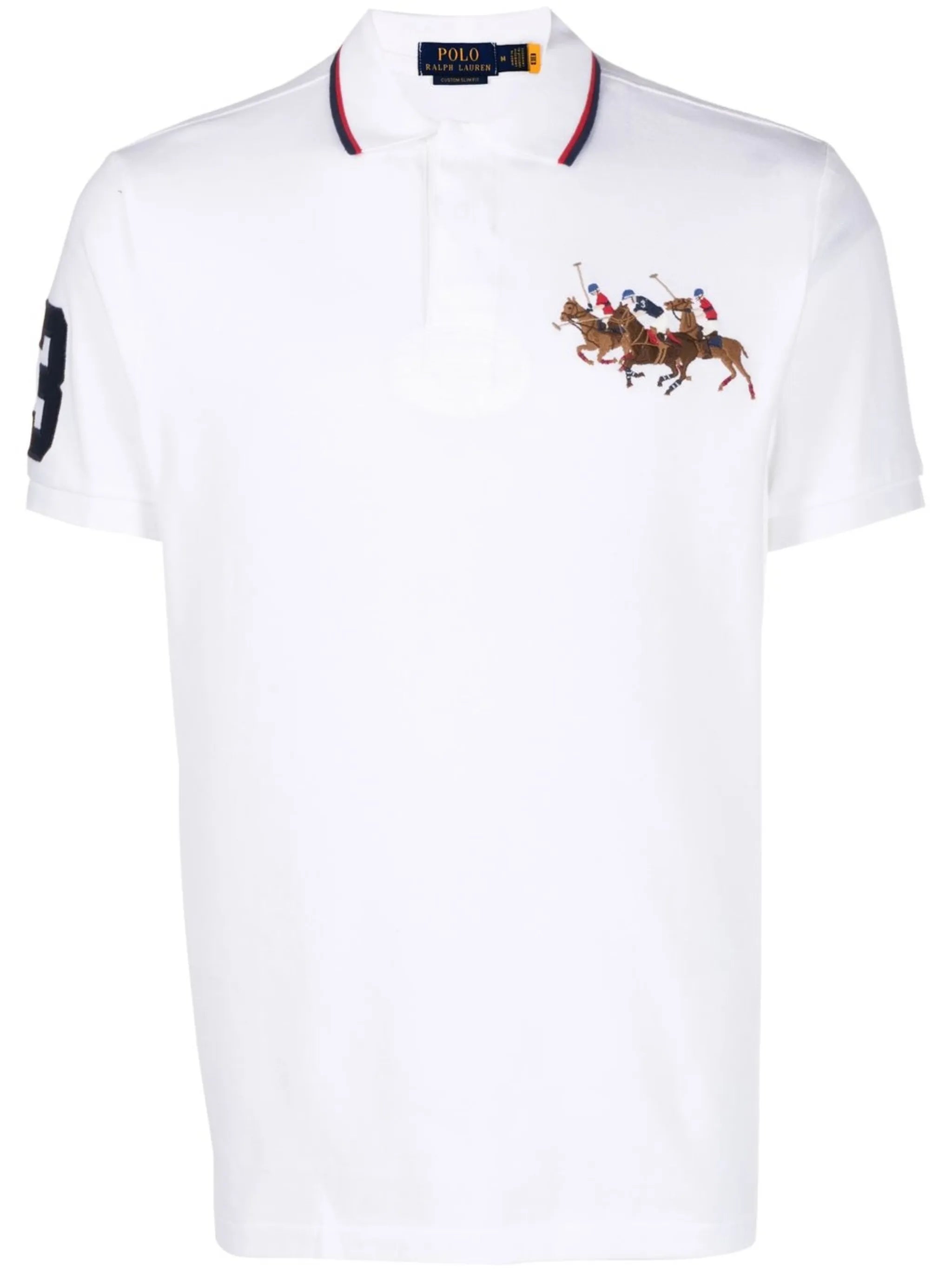 Triple-Pony cotton polo shirt